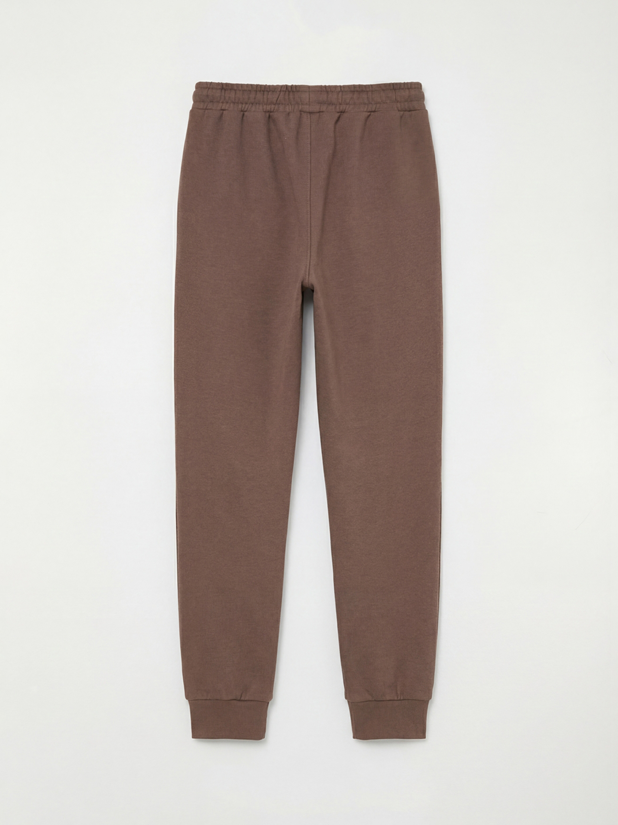 Kahverengi Beli Lastikli Erkek Çocuk Jogger Eşofman Altı-1