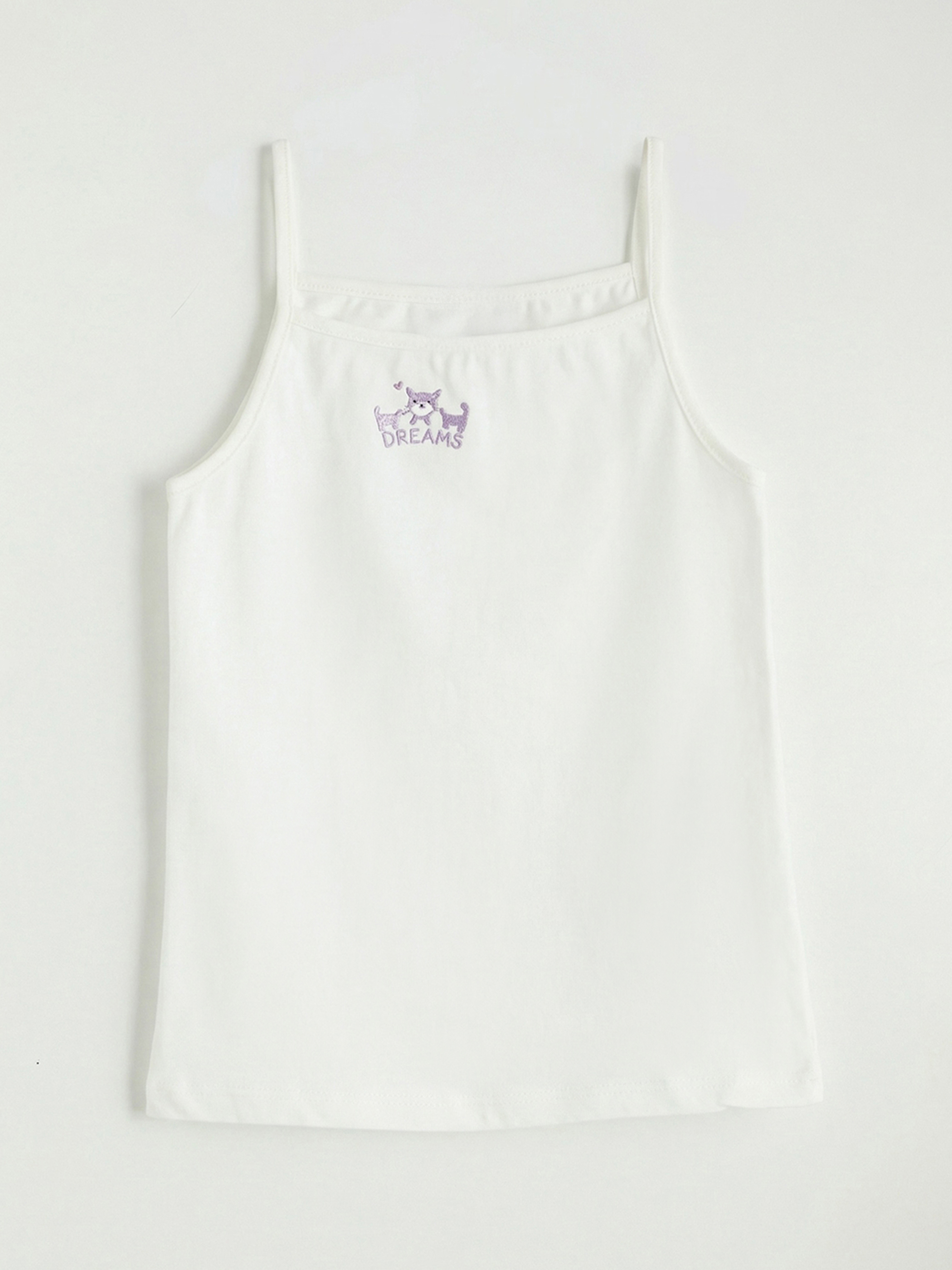 Ekru Kuromi Nakışlı Kız Çocuk 2'li Atlet-3