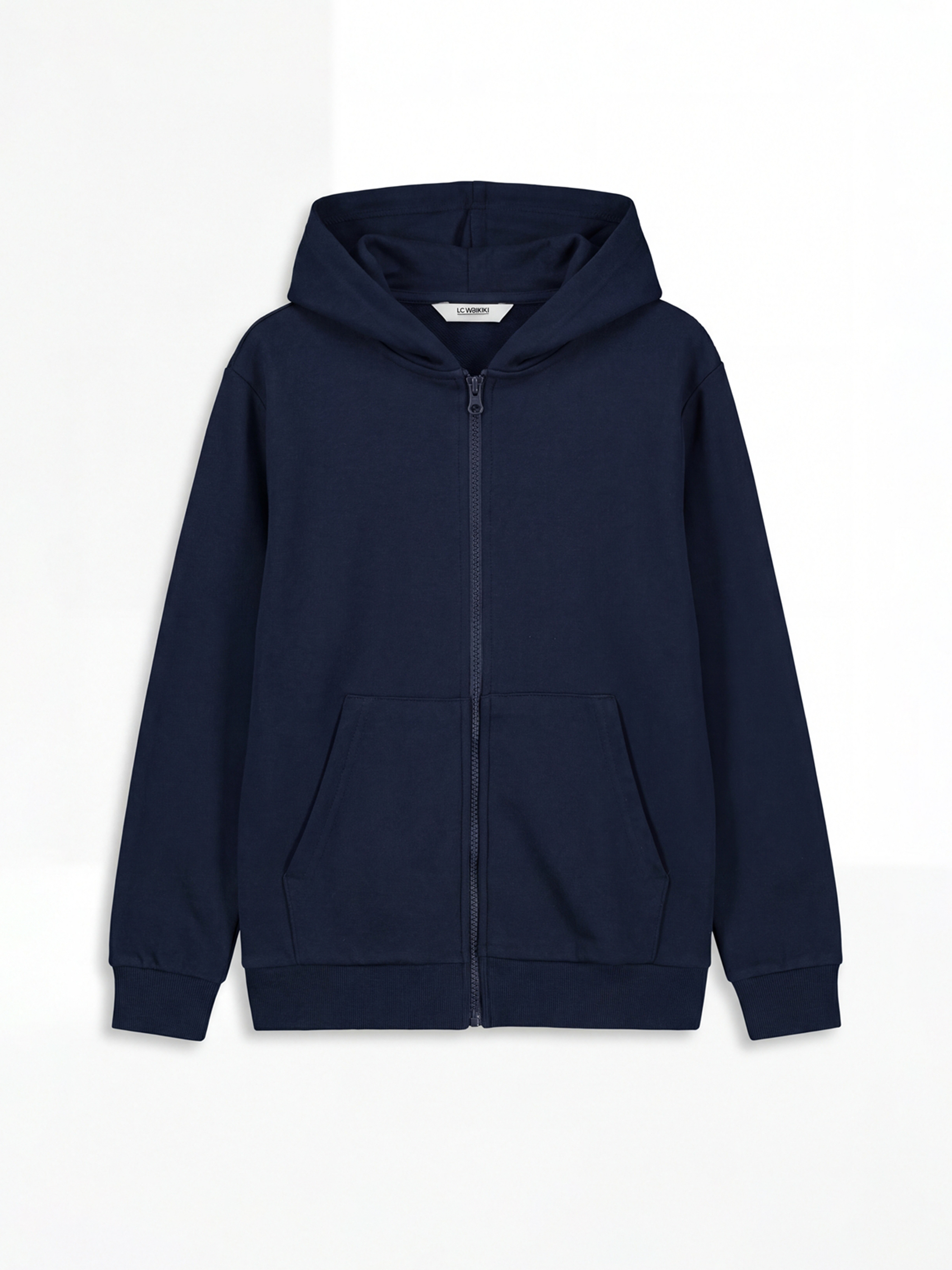 LCW Kids Kapüşonlu Erkek Çocuk Fermuarlı Sweatshirt - S62344Z4-DWP