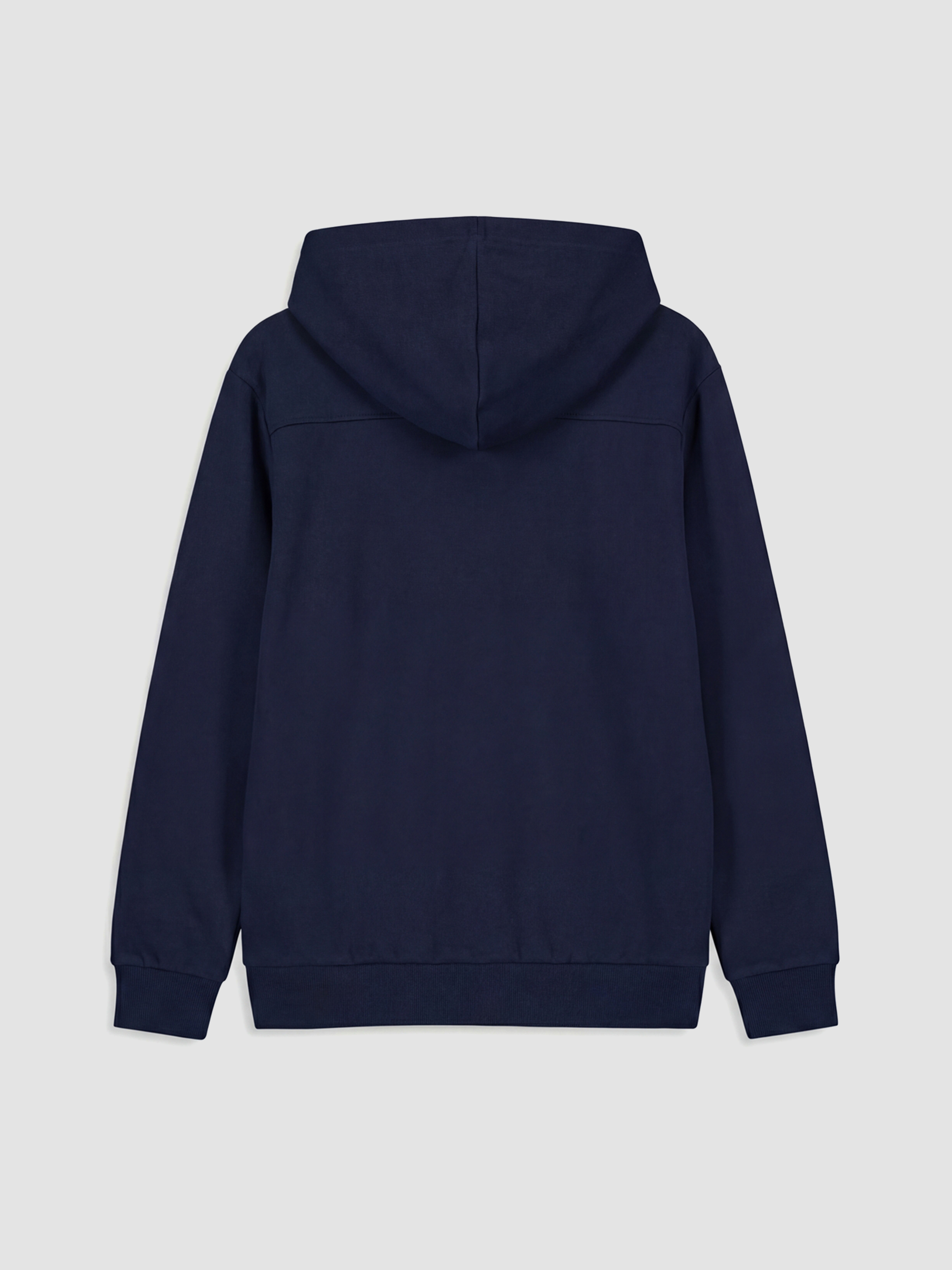 Lacivert Kapüşonlu Erkek Çocuk Fermuarlı Sweatshirt-1