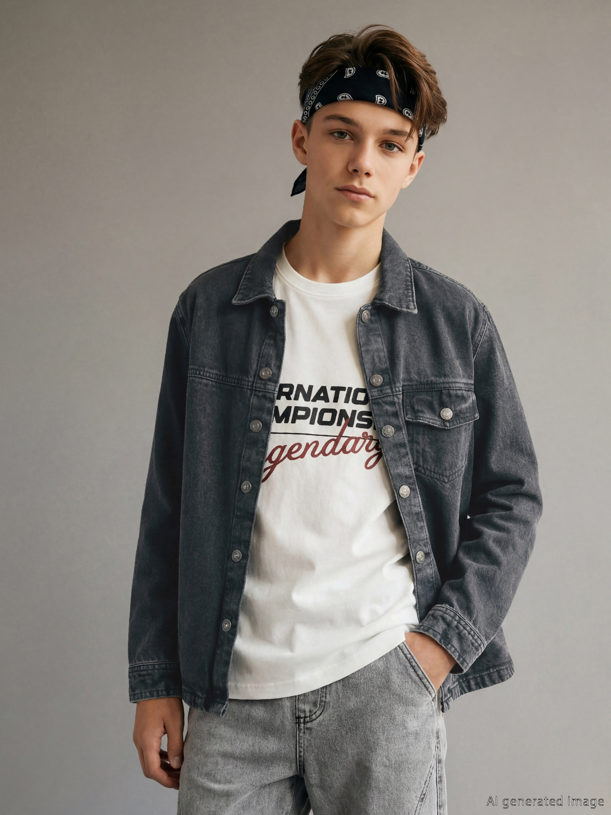 LCW Kids Uzun Kollu Erkek Çocuk Jean Gömlek - S62643Z4-M0U