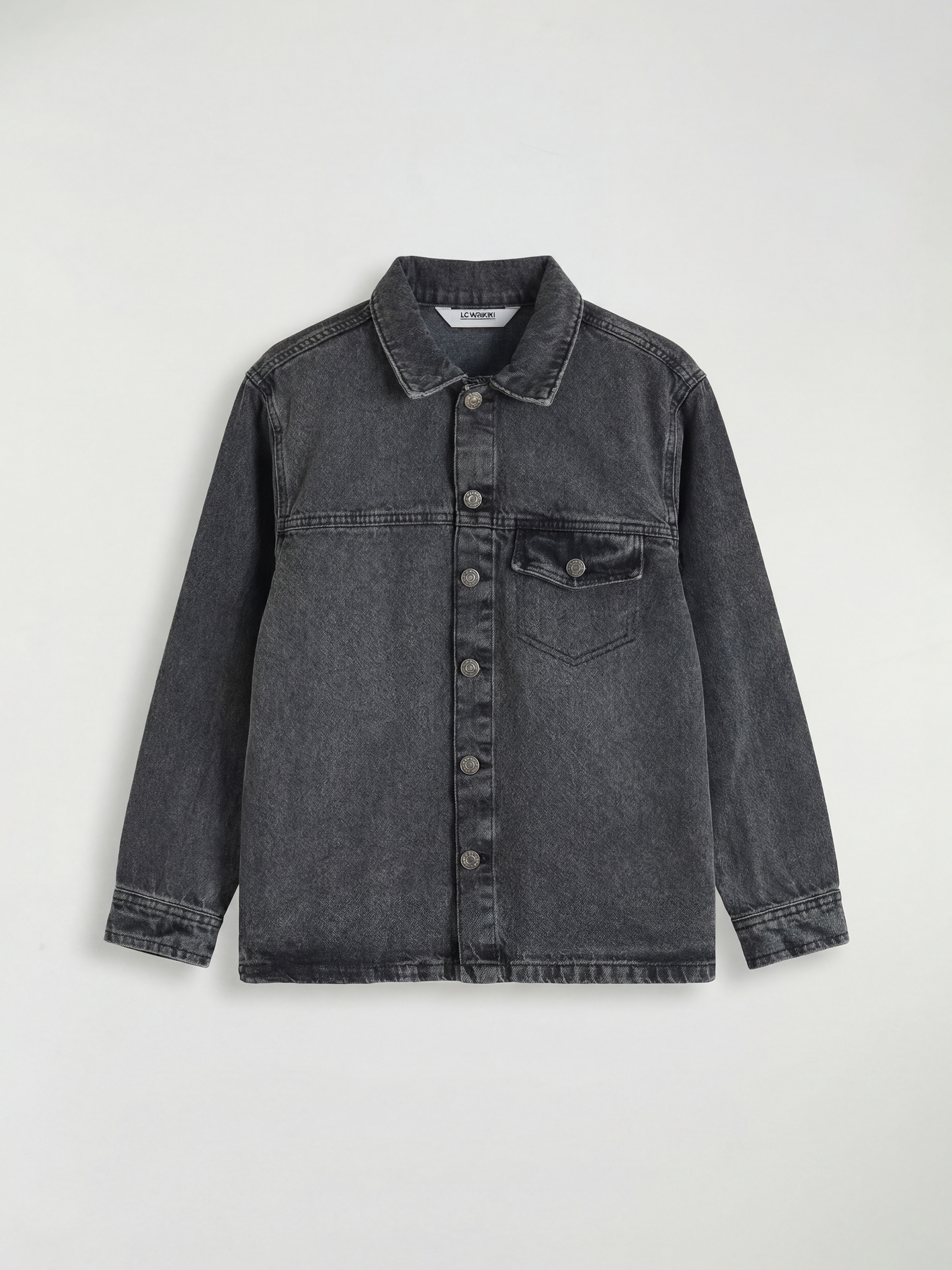 LCW Kids Uzun Kollu Erkek Çocuk Jean Gömlek - S62643Z4-M0U