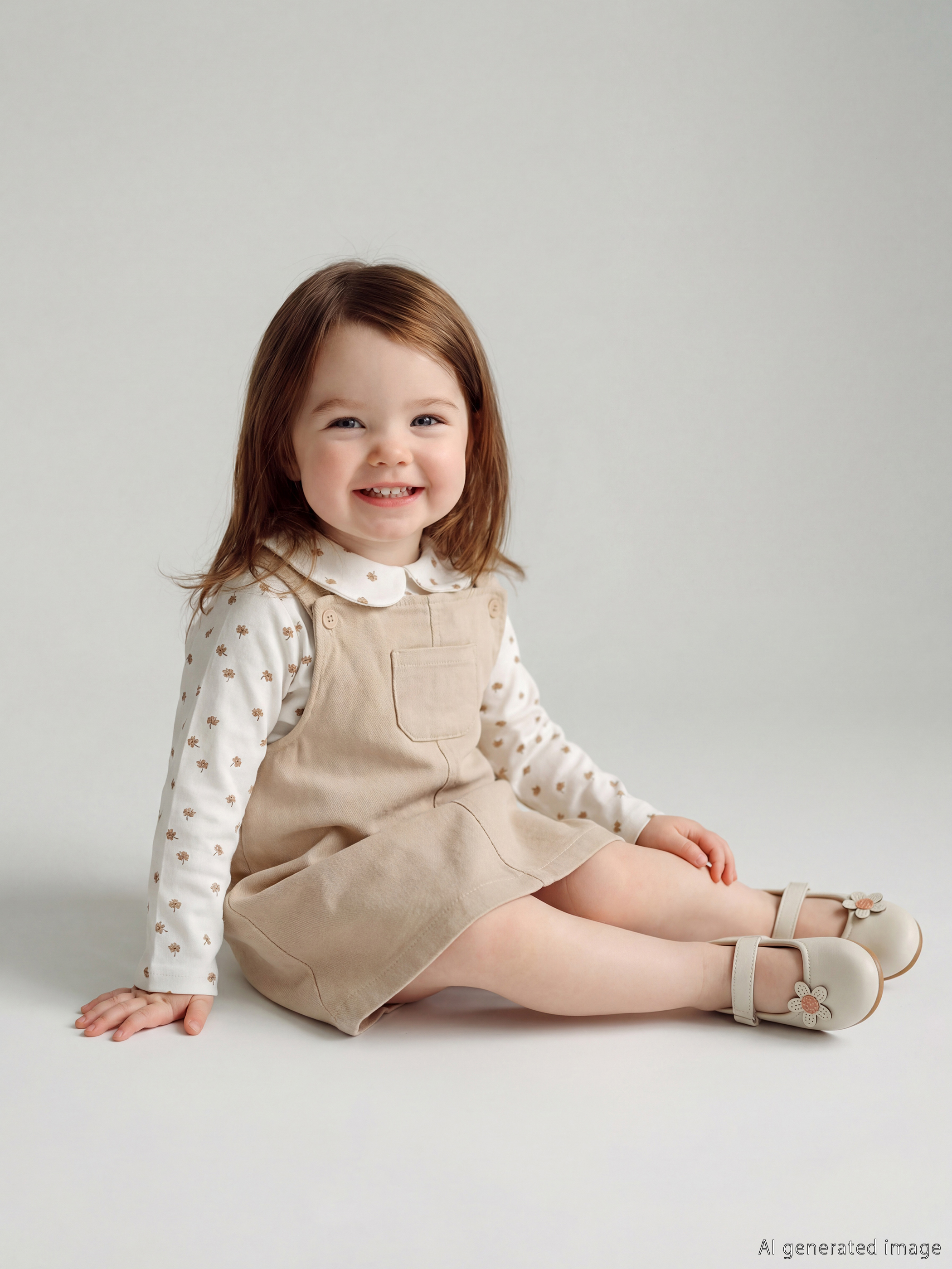 LCW baby Bebe Yaka Desenli Kız Bebek Gabardin Elbise - S63175Z1-YDJ