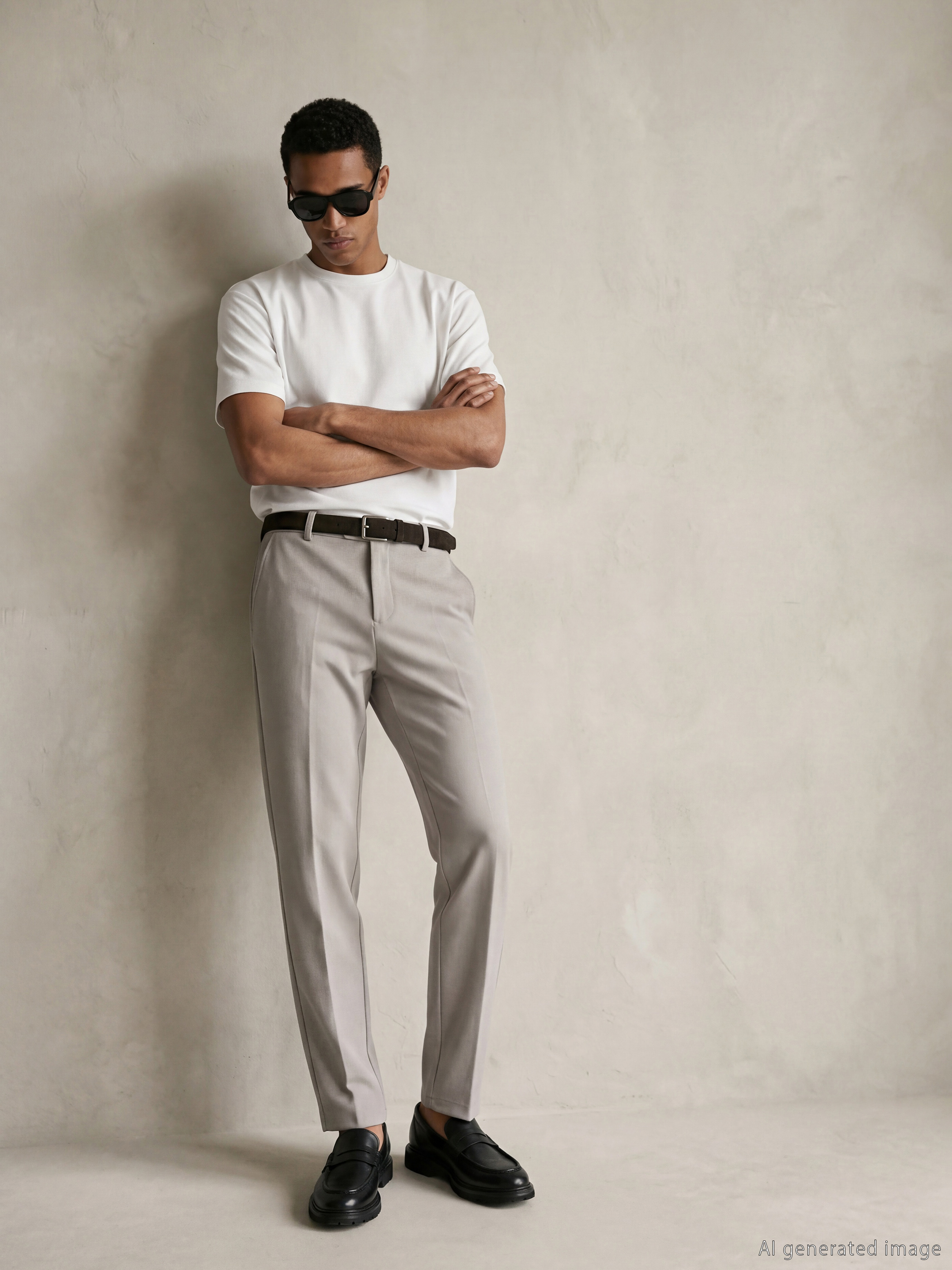 LCW Vision بنطلون رمادي رجل - S63524Z8-GDP