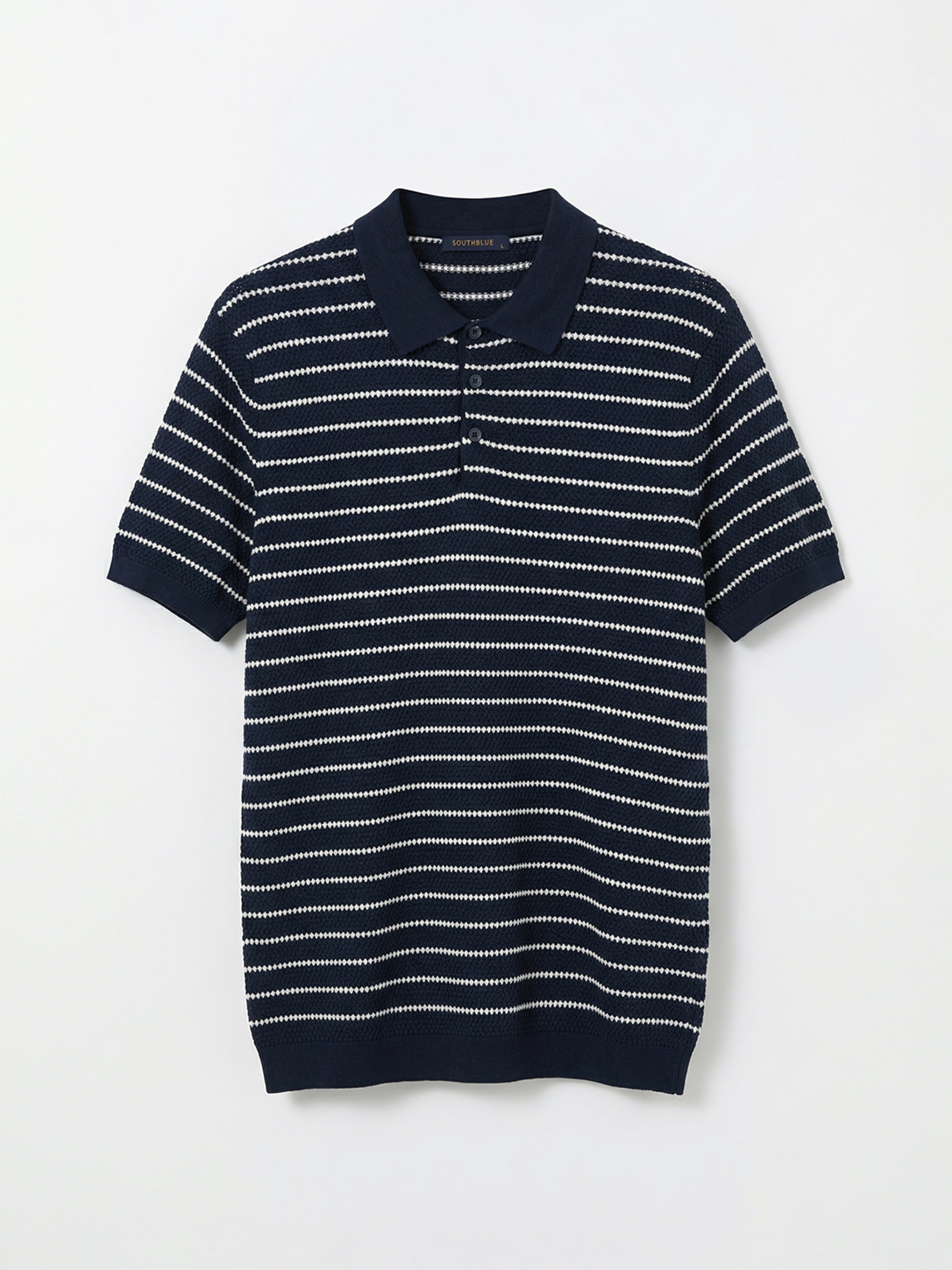 SOUTHBLUE Polo Yaka Çizgili Erkek Triko Kazak - S63660Z8-LGS