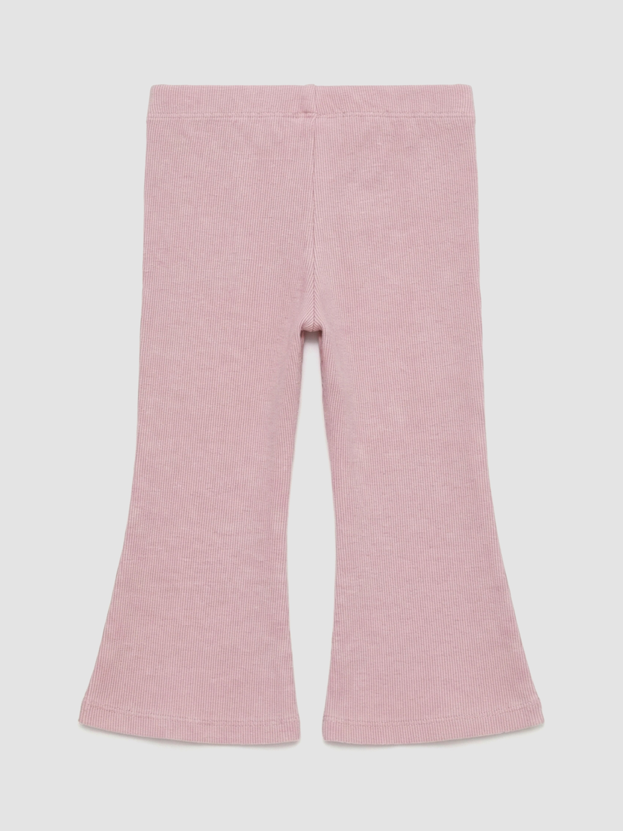 Pembe İspanyol Paça Kız Bebek Pantolon-1