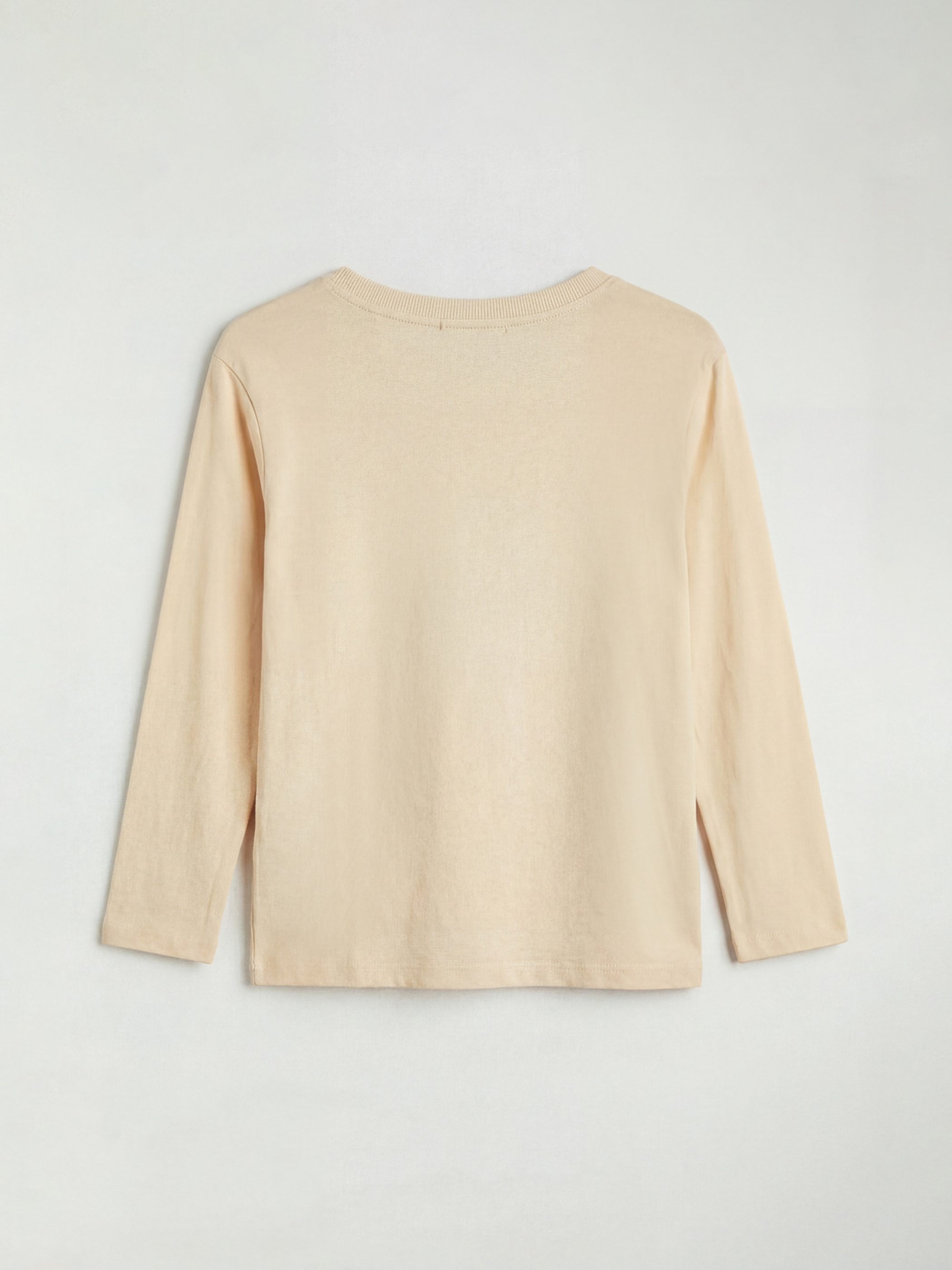 Bej Bisiklet Yaka Baskılı Erkek Çocuk Tişört-1