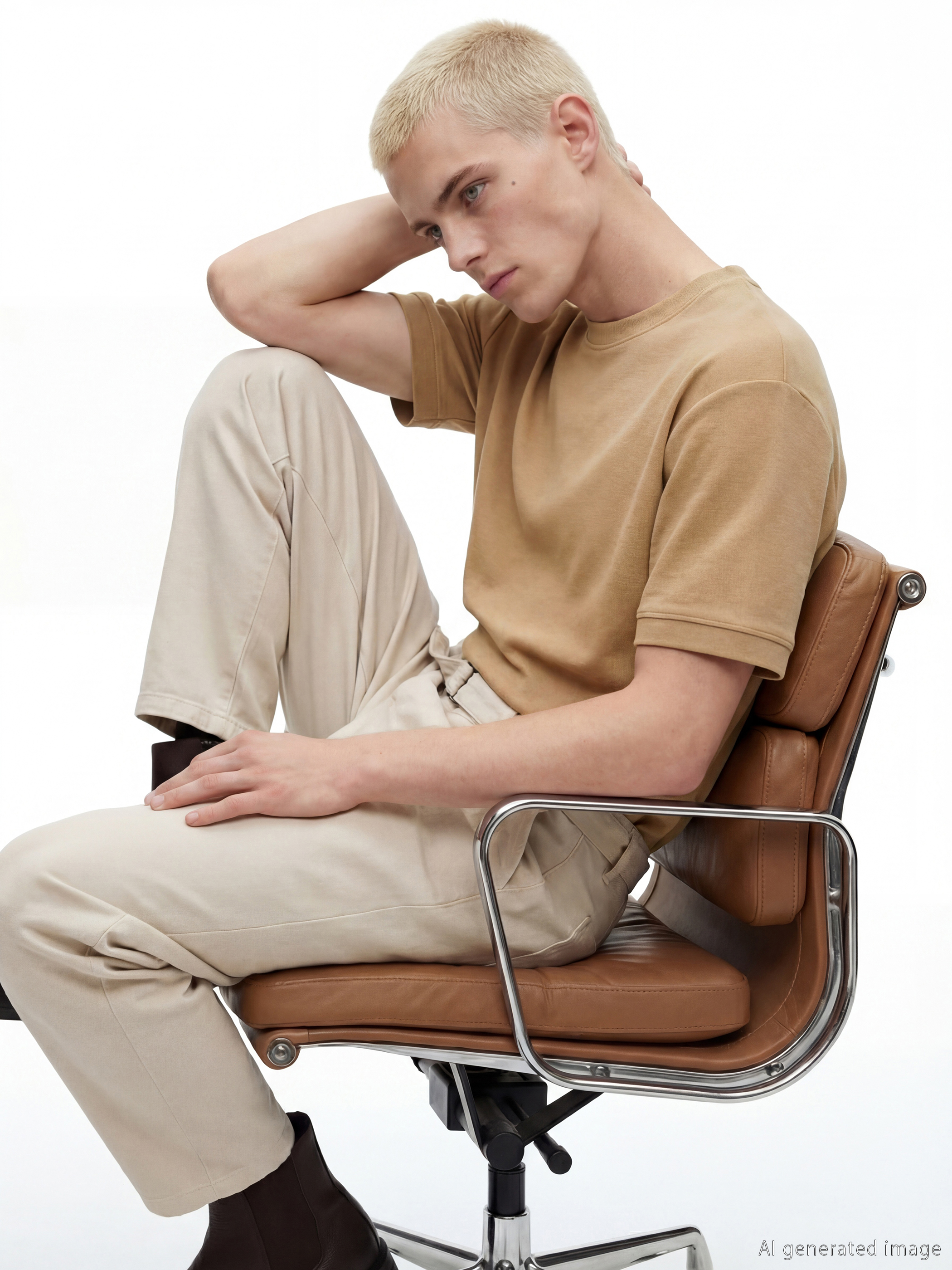 تيشيرت برقبة دائرية للرجال-1