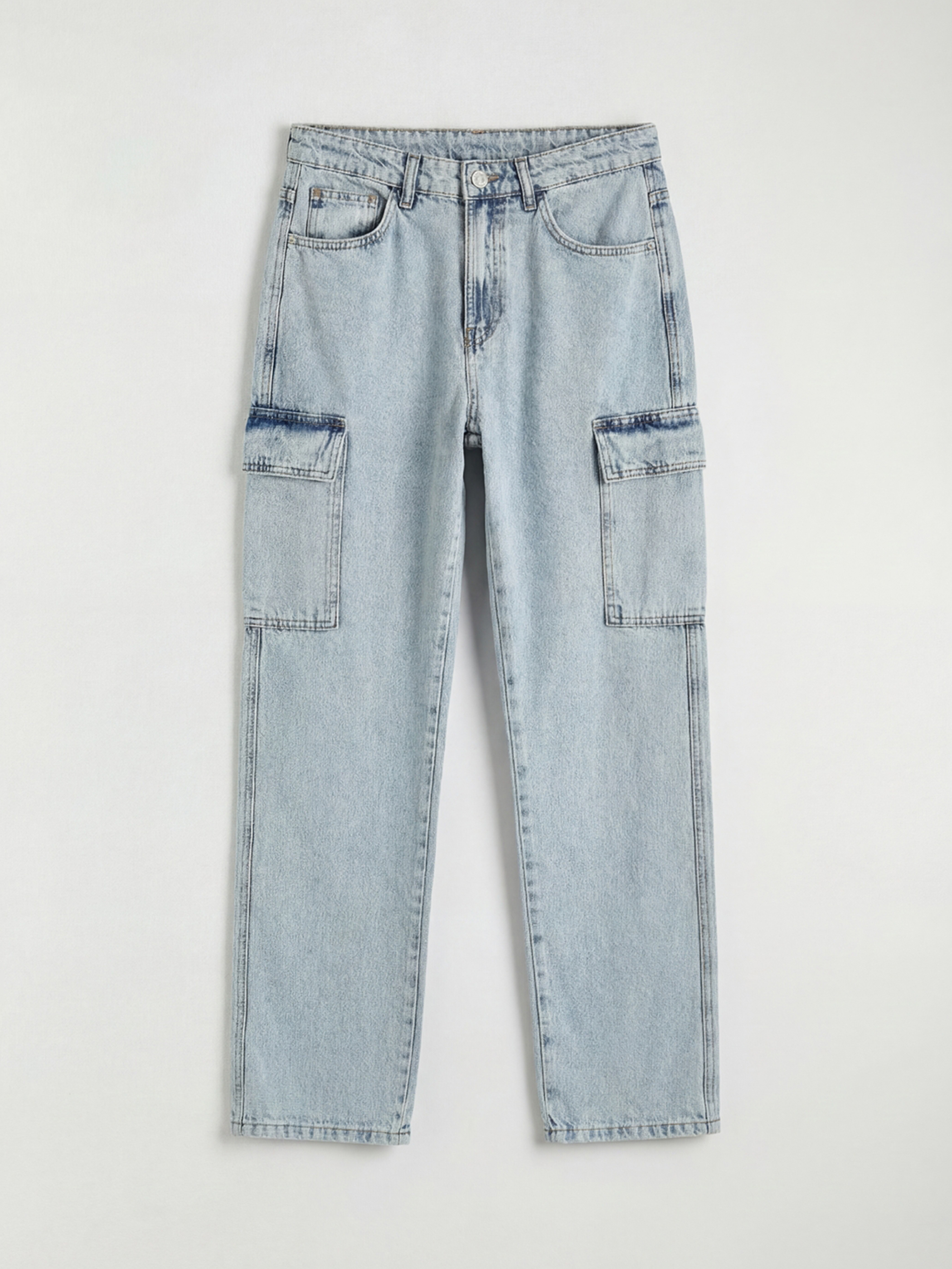 بنطلون جينز كارغو رجالي بمقاس مستقيم 700-4