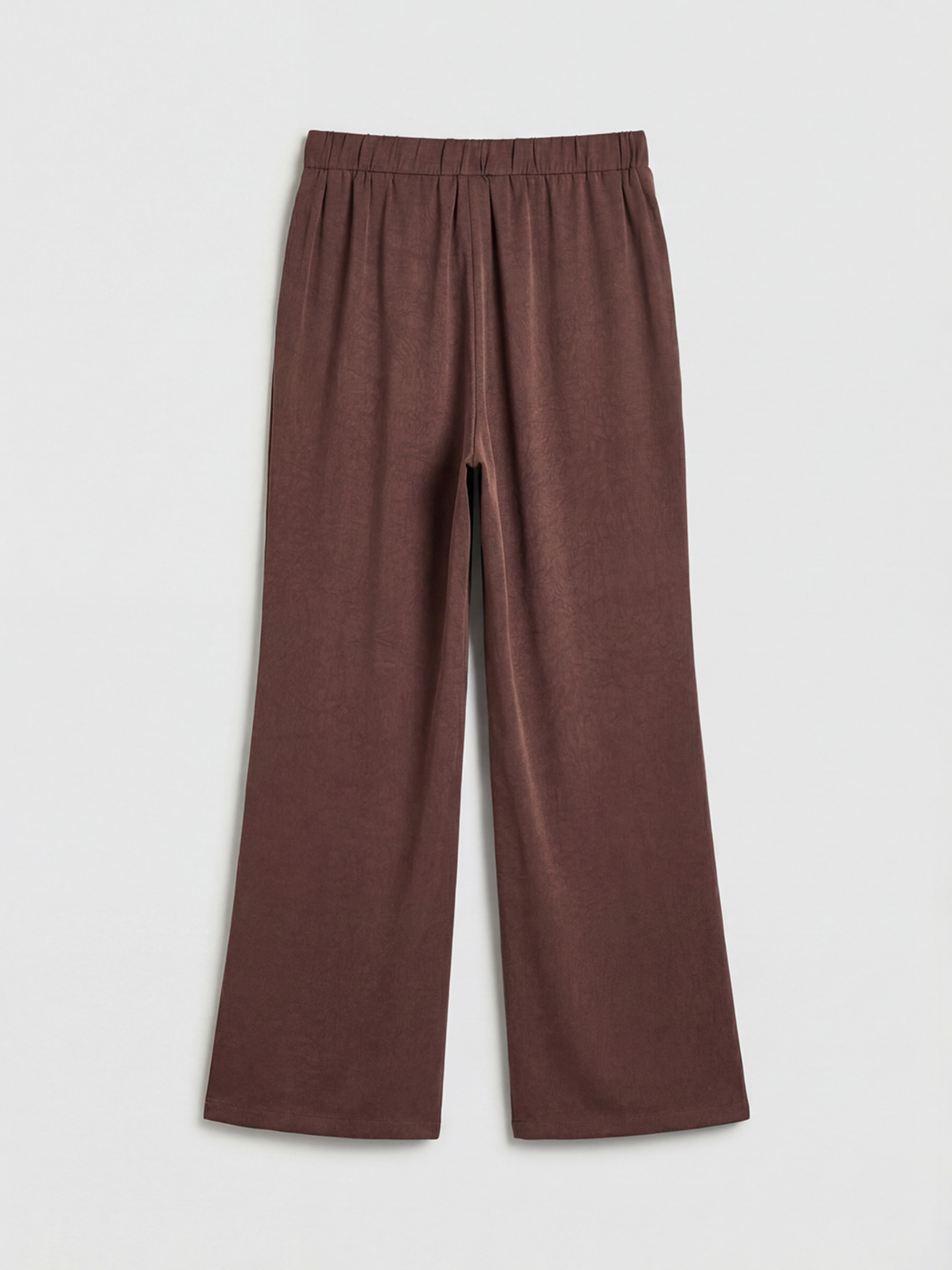 پانتۆڵ ئاوریشمی ناسک نەخشدار کەمەر لاستیک ژنانە-5