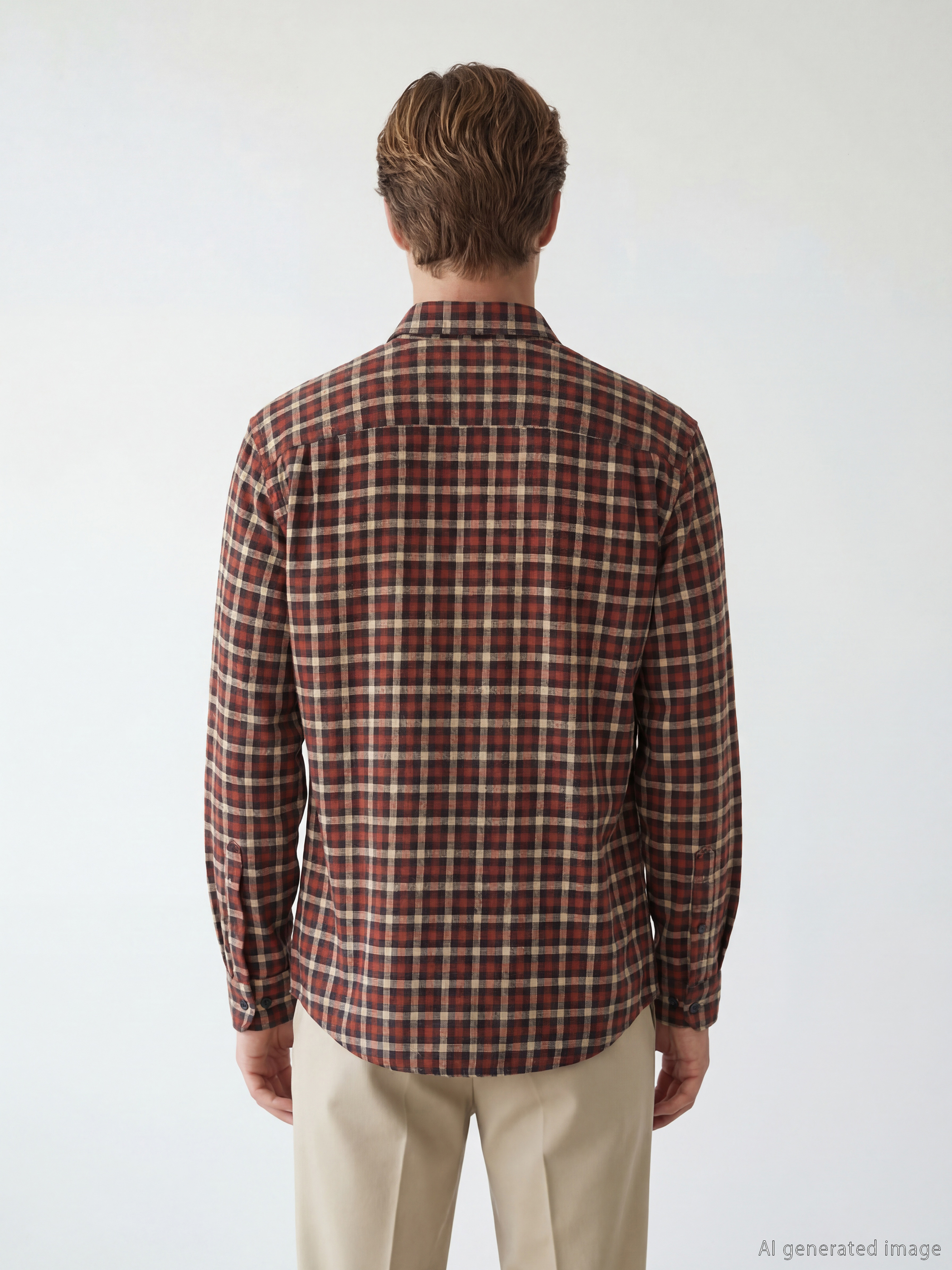 Regular Fit Checkered Men's Shirt-6