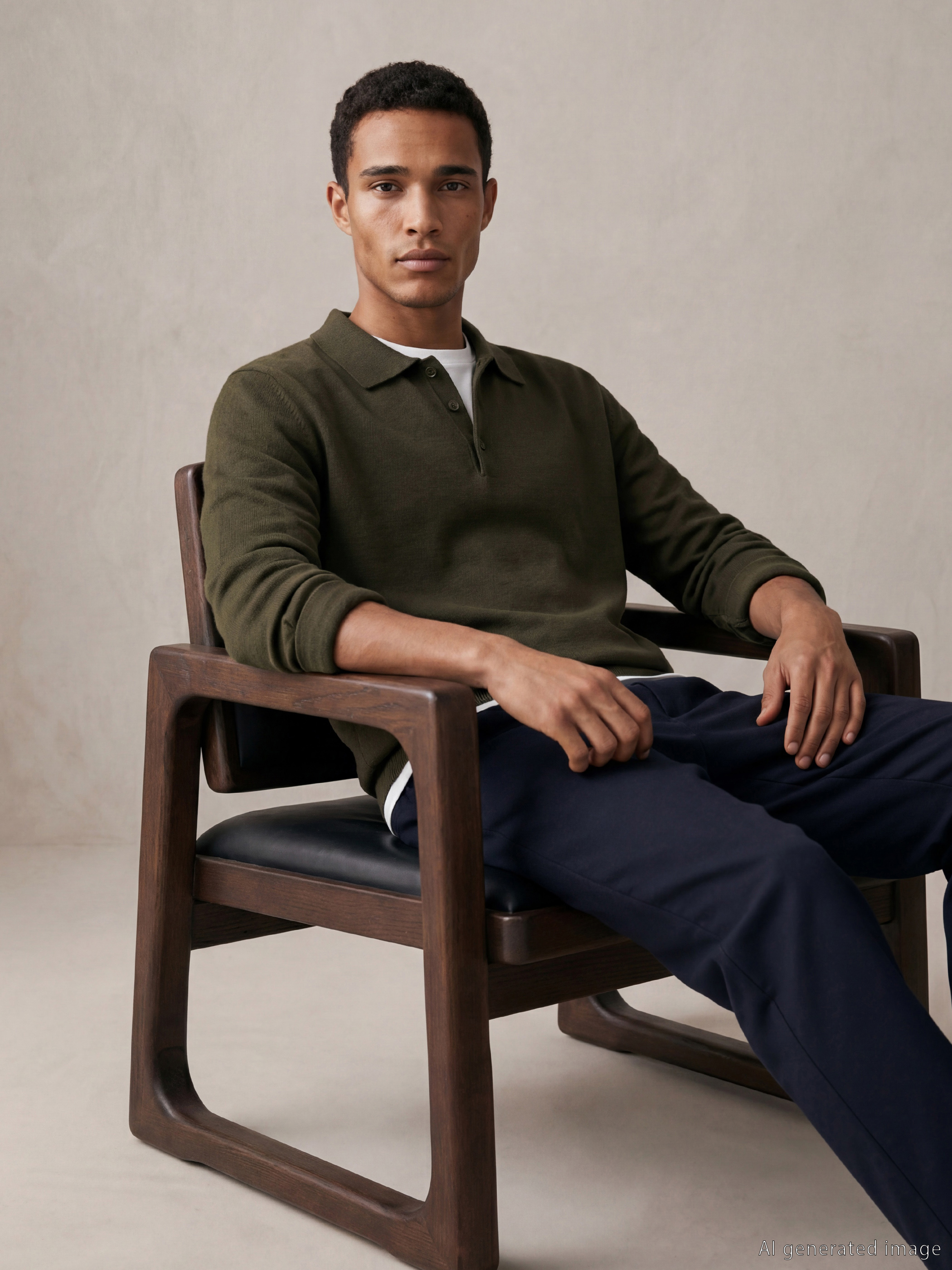 LCW Vision Polo Yaka Erkek Triko Kazak - S65376Z8-2QH