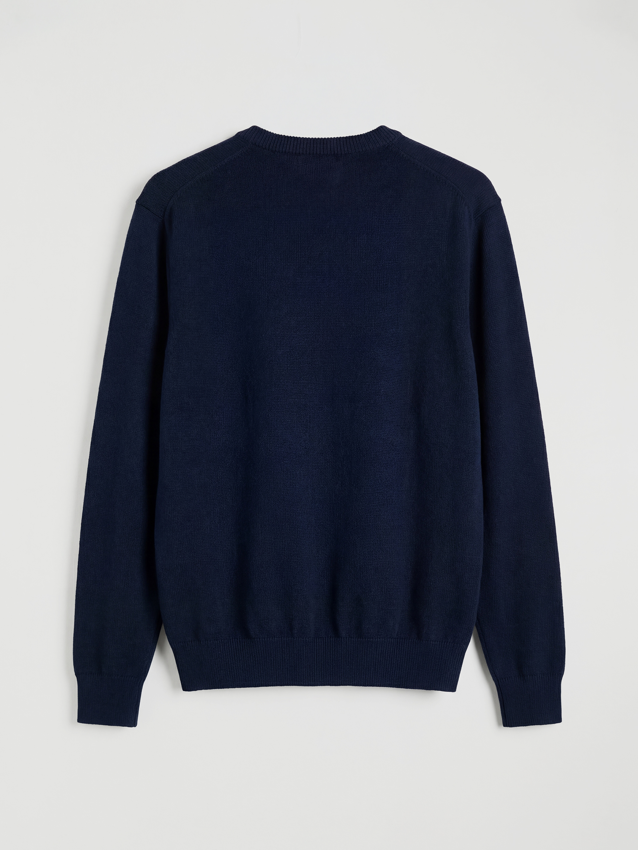 Lacivert Bisiklet Yaka Erkek Triko Kazak-2