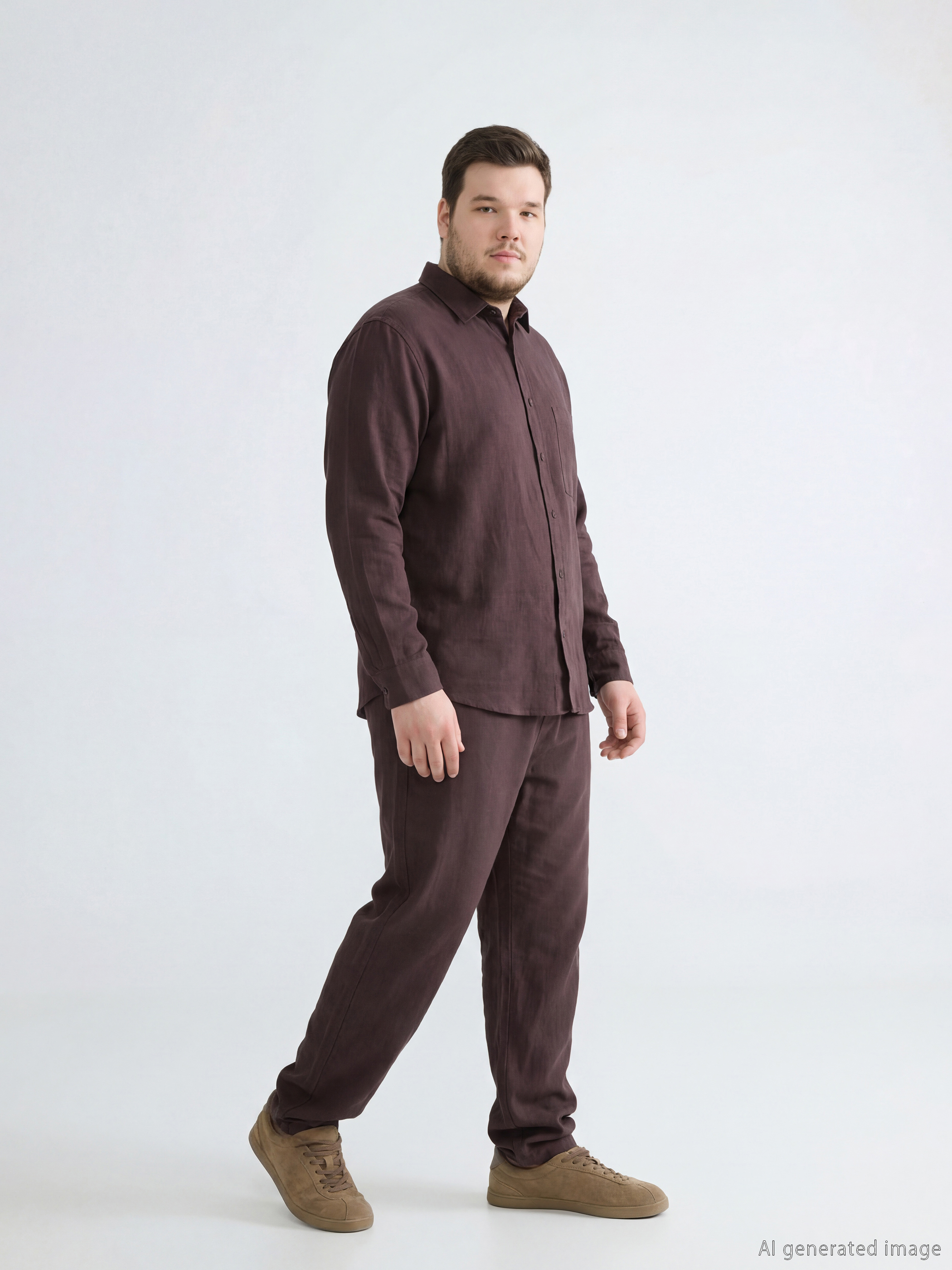 پانتۆڵی پیاوان بە قاڵبی ڕاحەت لە قوماشی دەركەوتنی كەتان-2