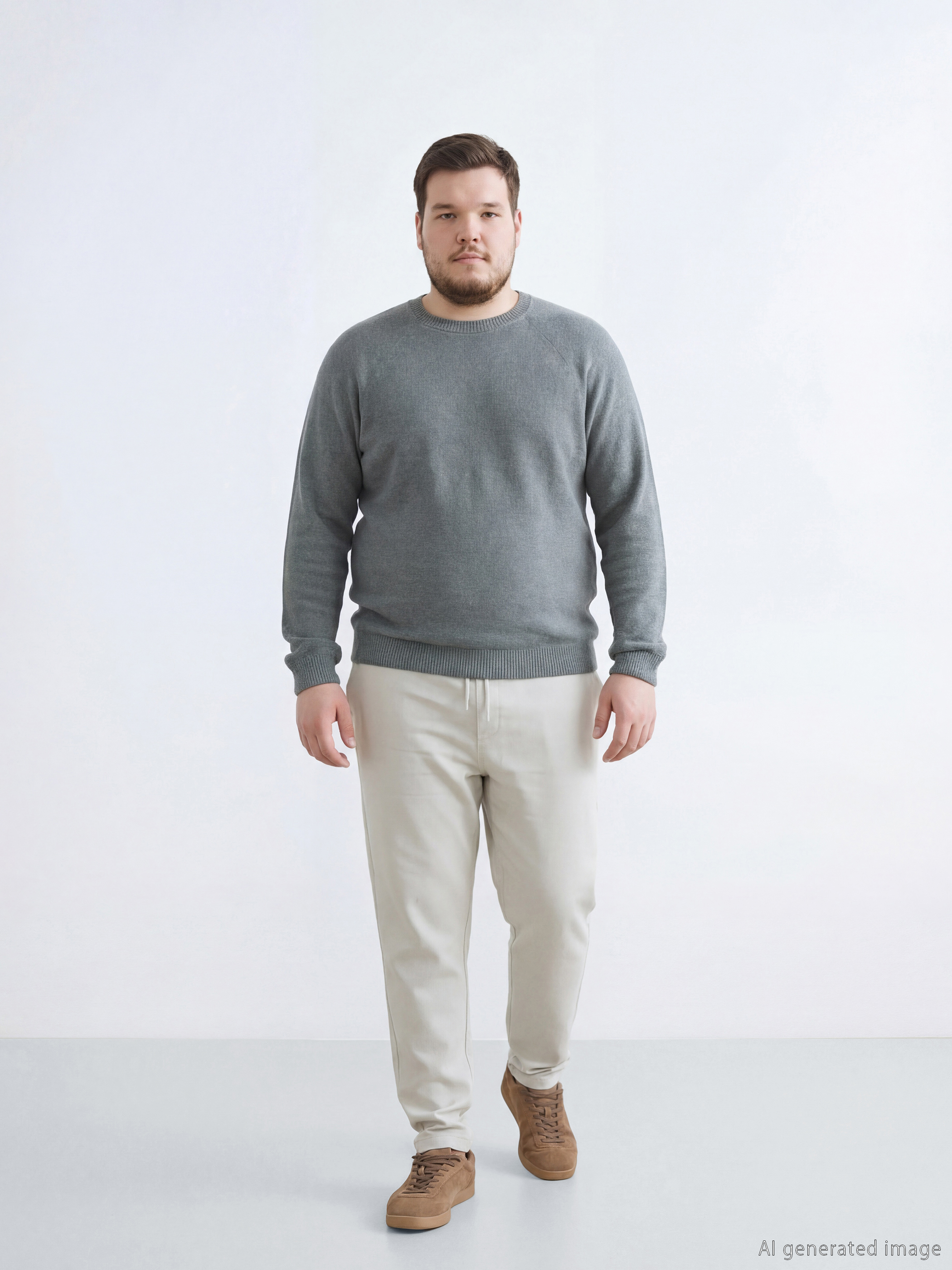 Bej Slim Fit Erkek Pantolon-1