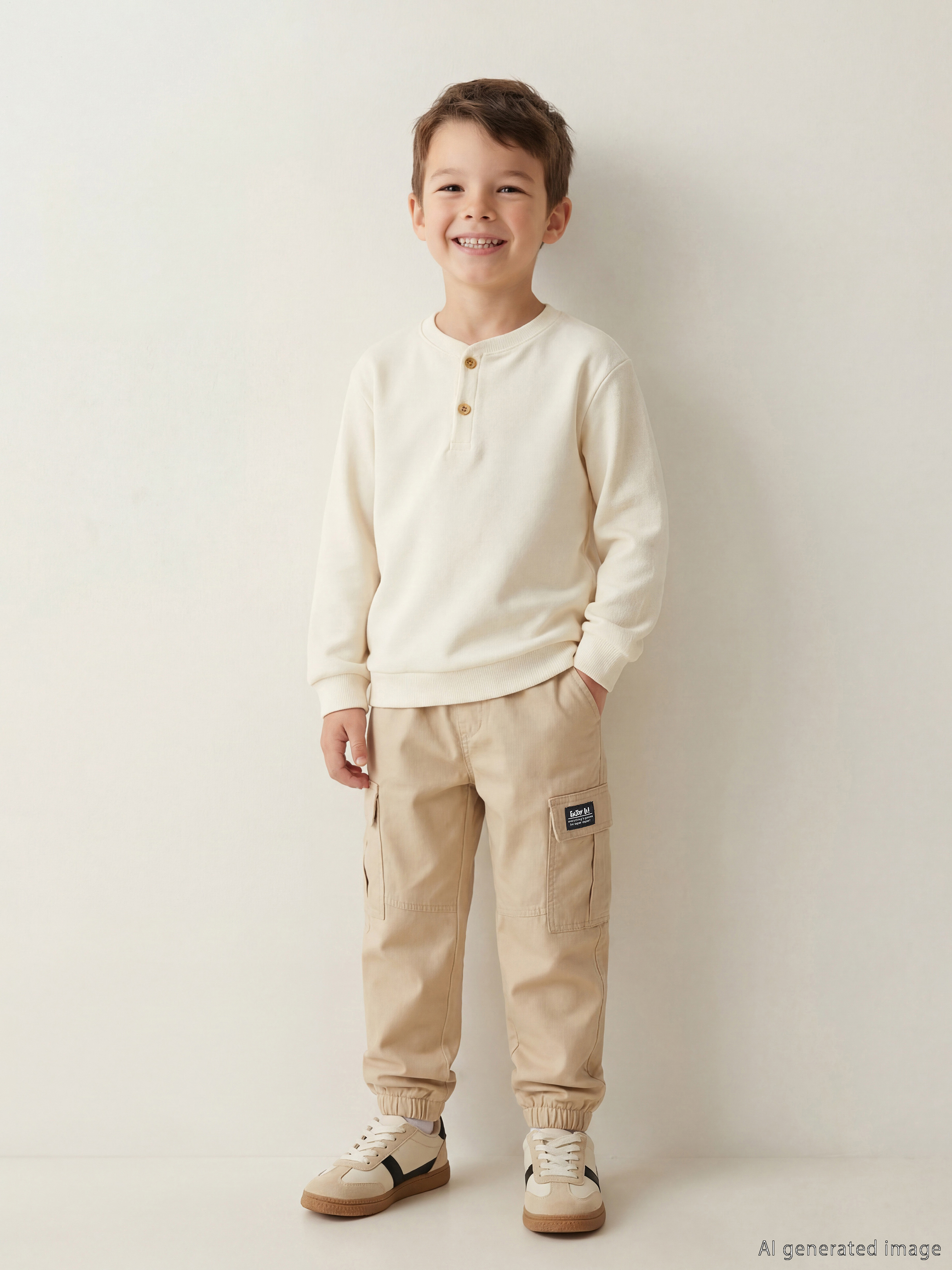 LCW Kids Beli Lastikli Erkek Çocuk Jogger Pantolon - S65689Z1-FKU