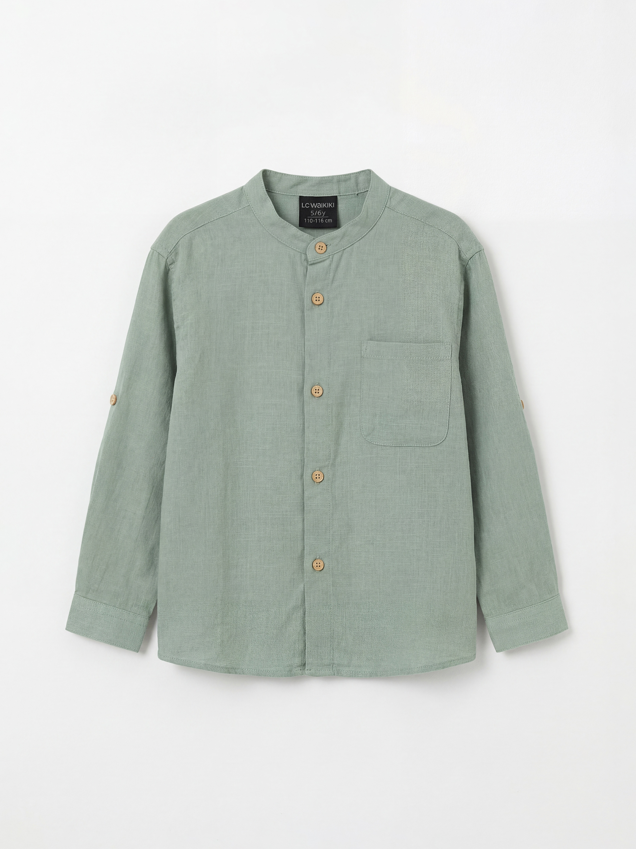 LCW Kids Hakim Yaka Uzun Kollu Erkek Çocuk Gömlek - S65725Z1-GBN