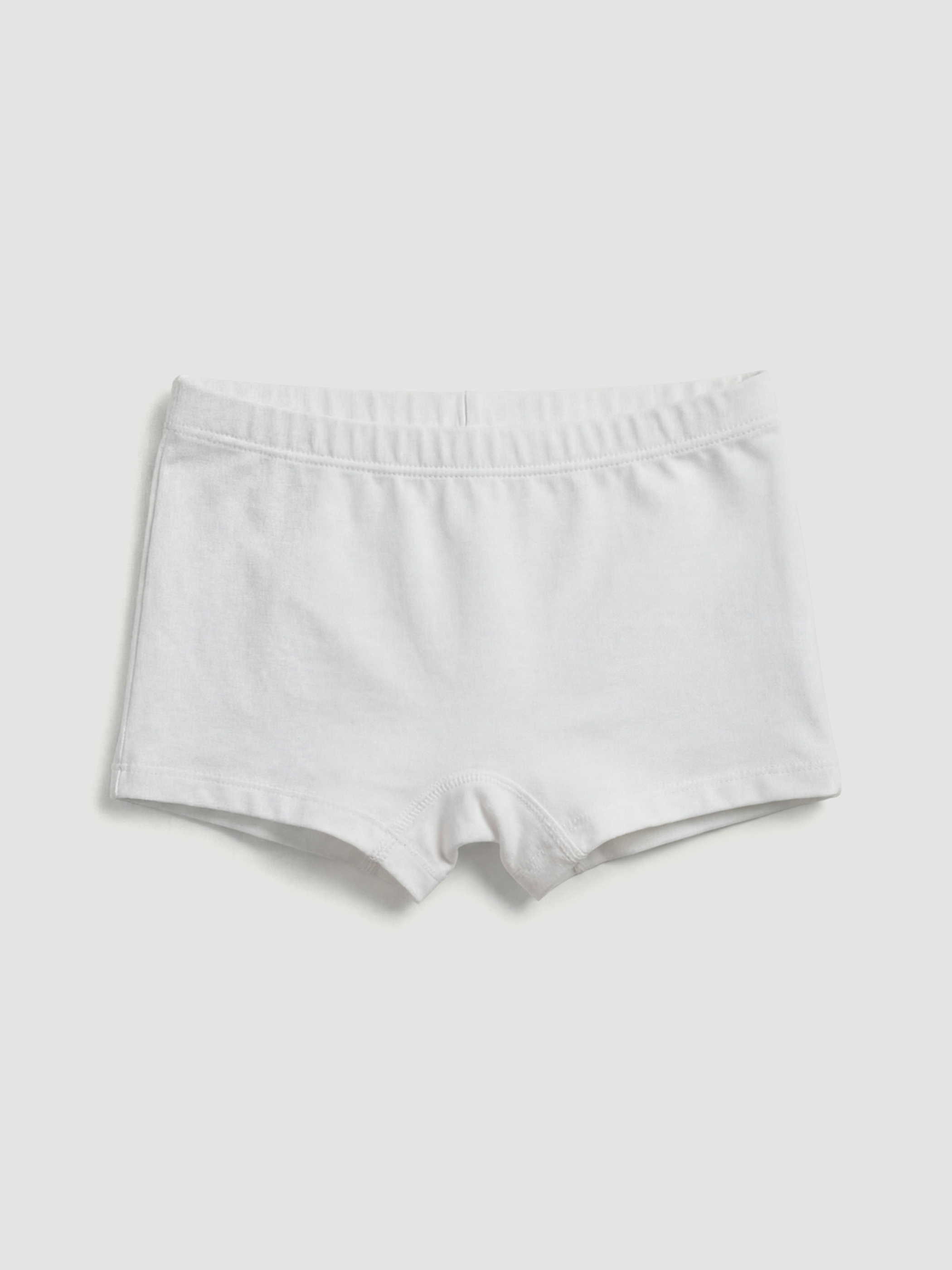 Girl WHITE Boxer Trunks-1