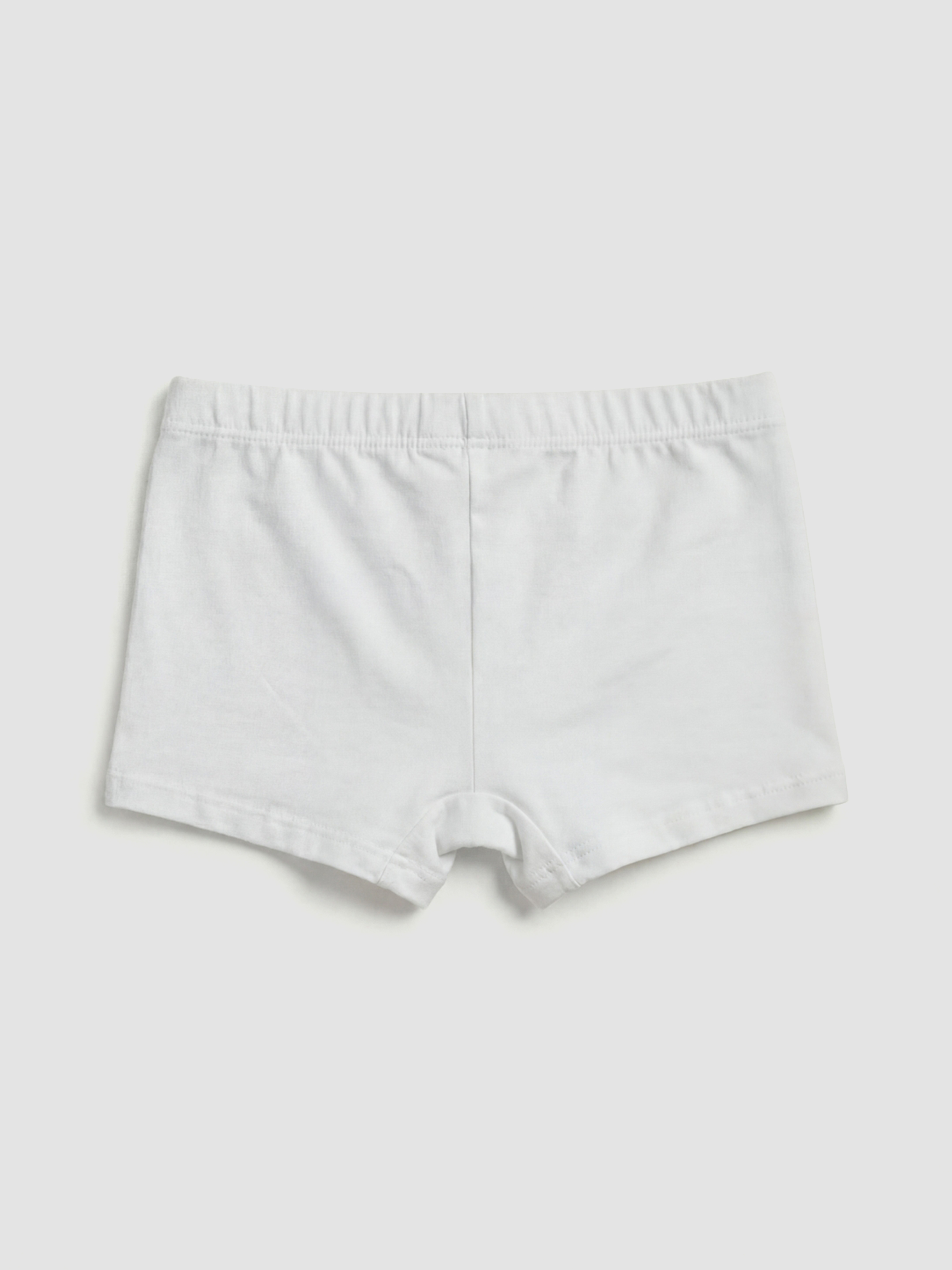 Girl WHITE Boxer Trunks-2