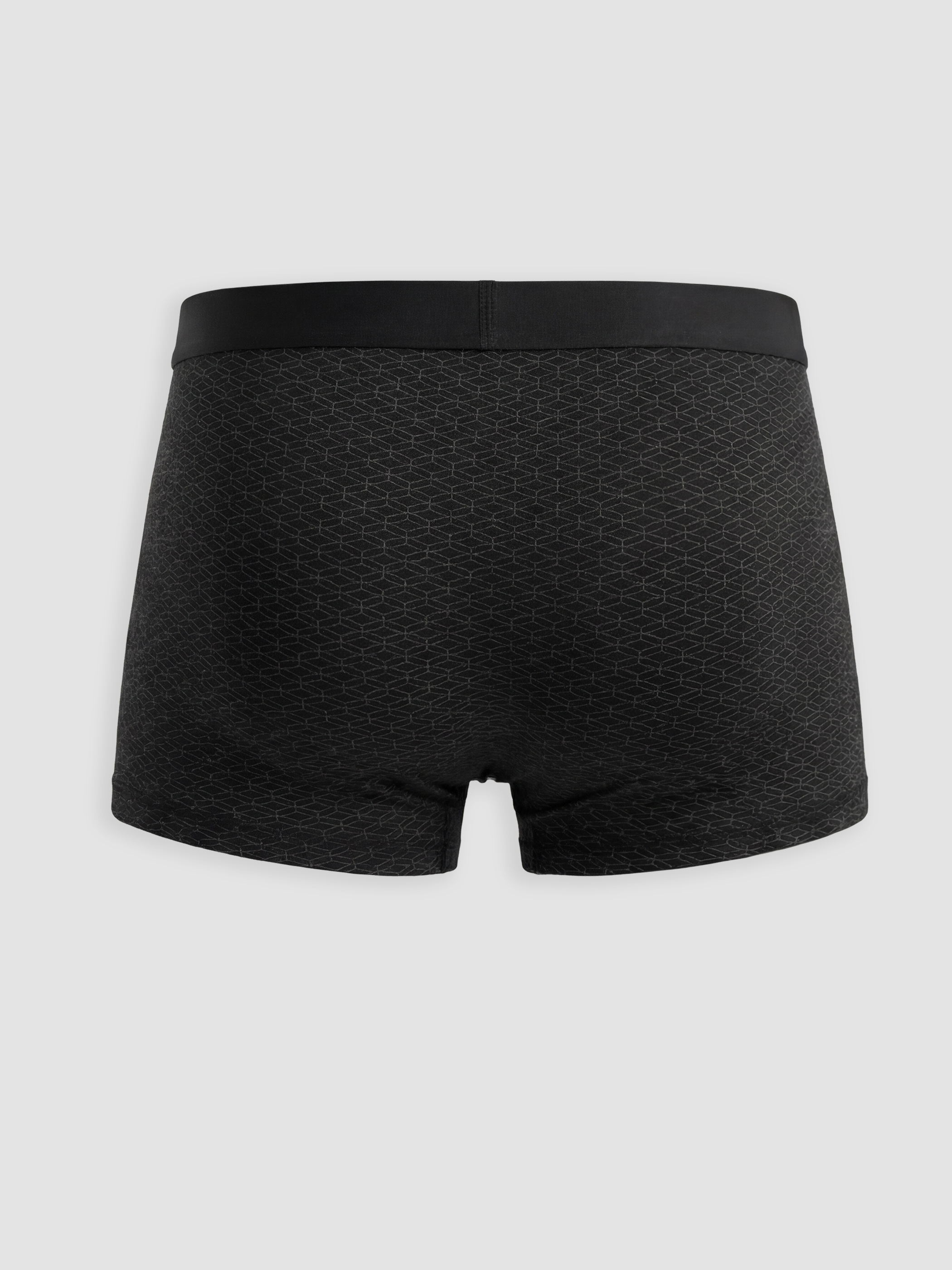 Siyah Standart Kalıp Pamuklu Esnek Erkek Boxer 3'lü-4