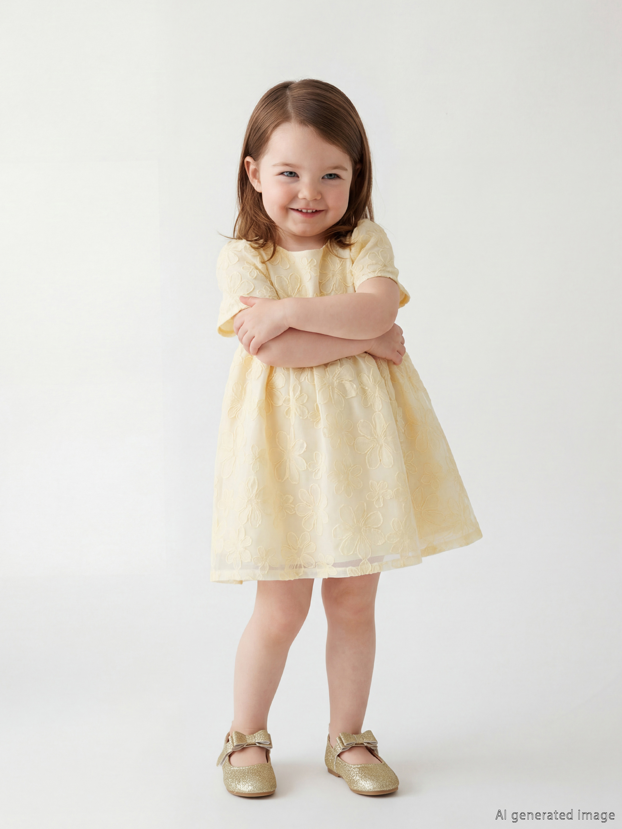 فستان أصفر طفلة-1