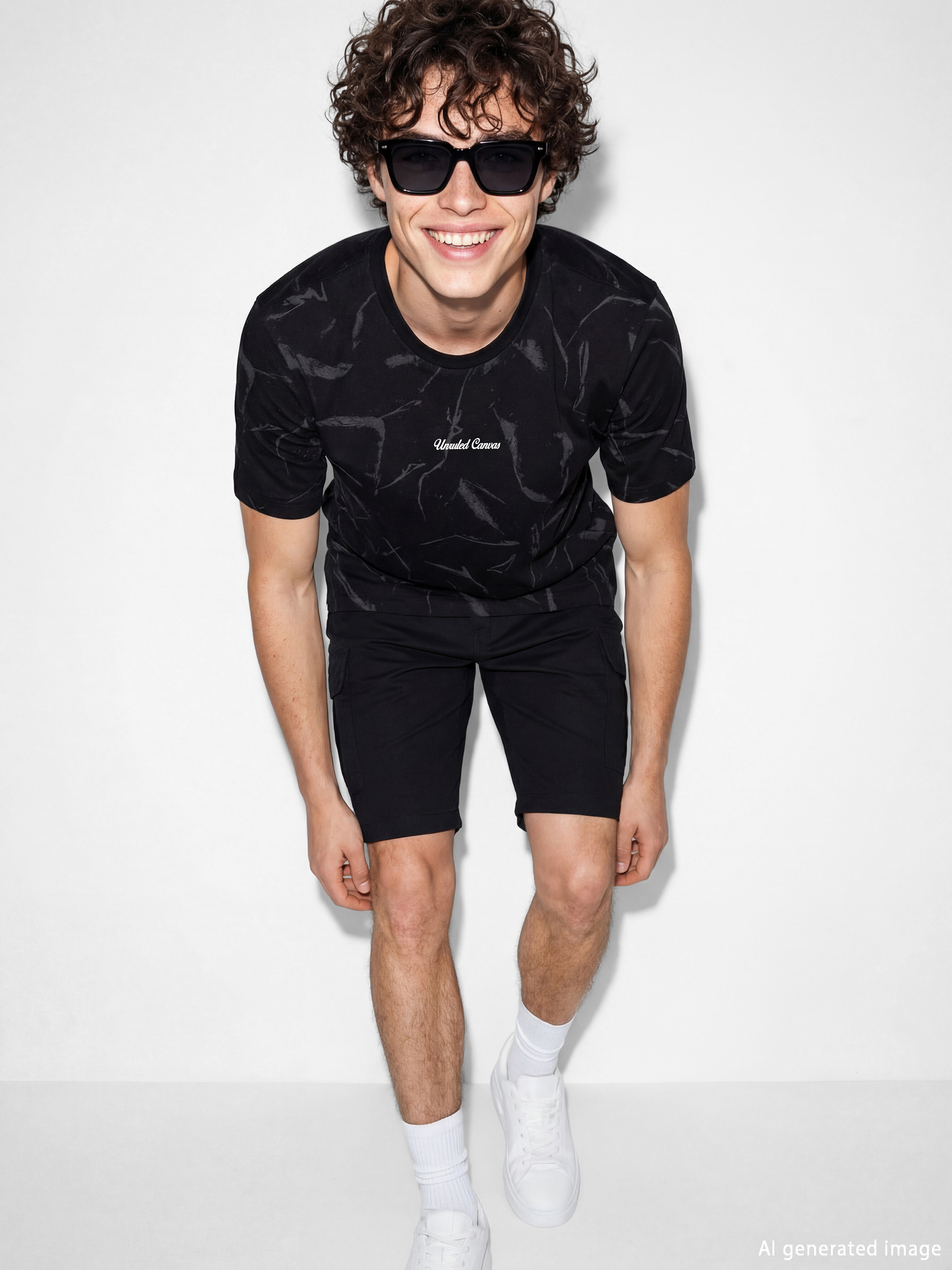 XSIDE Bisiklet Yaka Baskılı Erkek Tişört