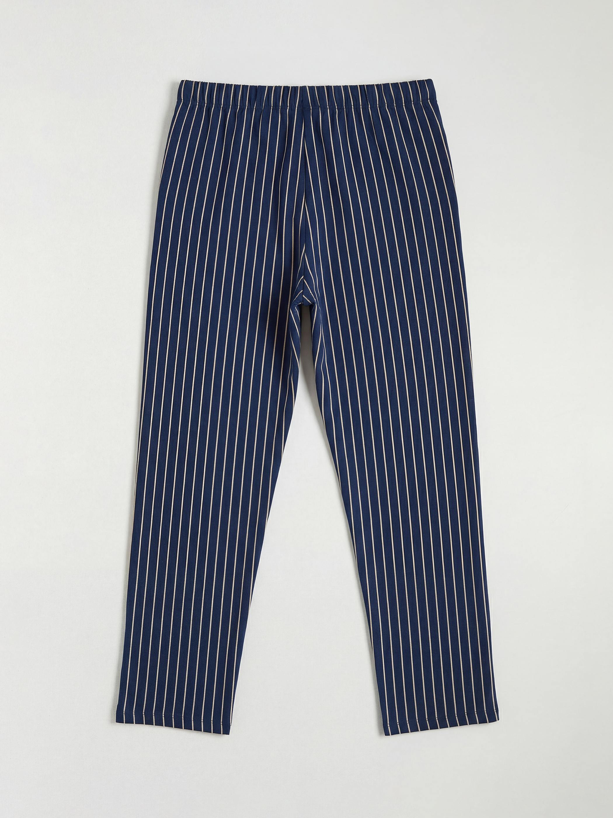 Lacivert Standart Kalıp Çizgili Erkek Pijama Alt-1