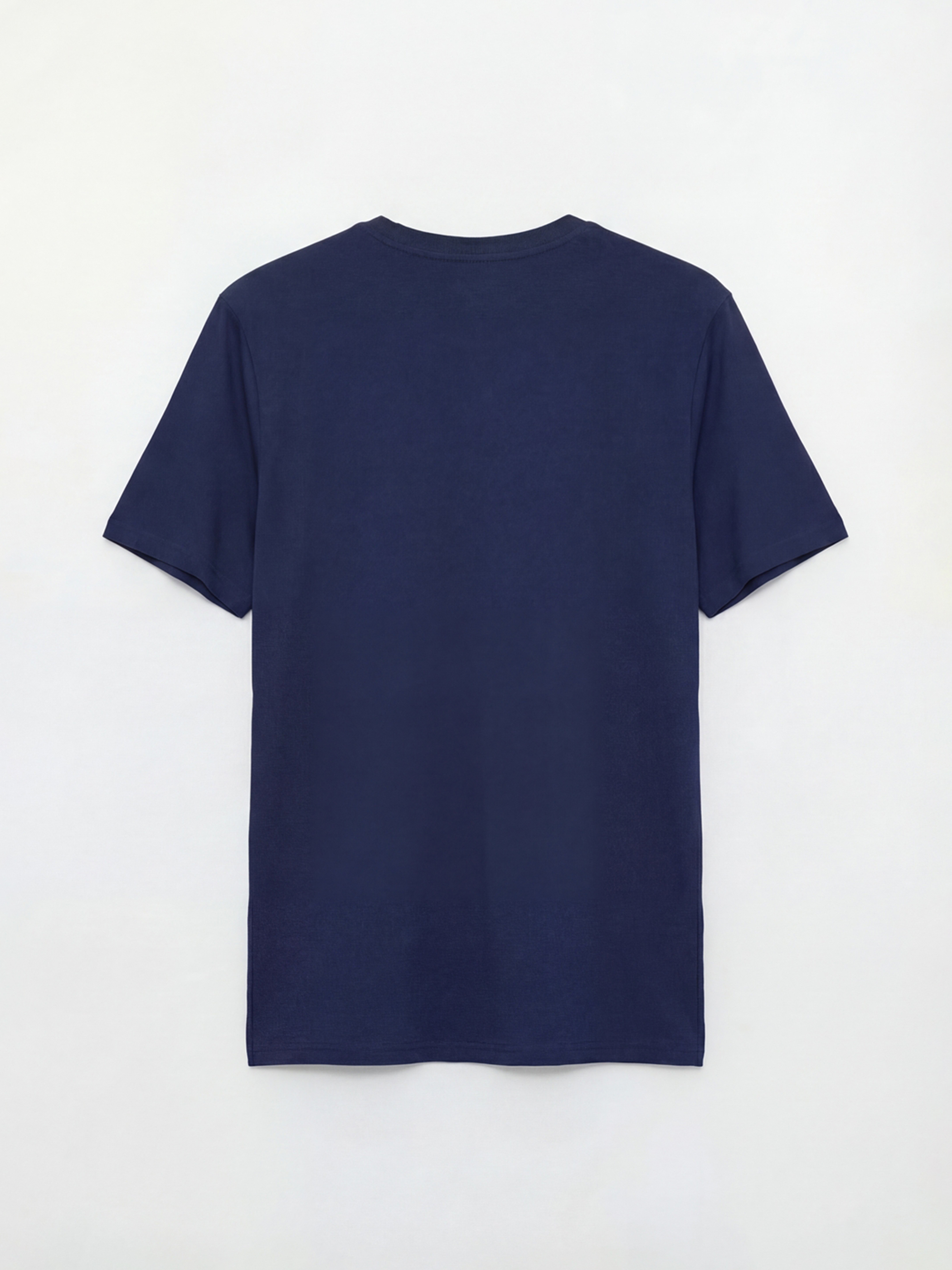 Plus Size Crew Neck Printed Cotton Men's T-Shirt-5