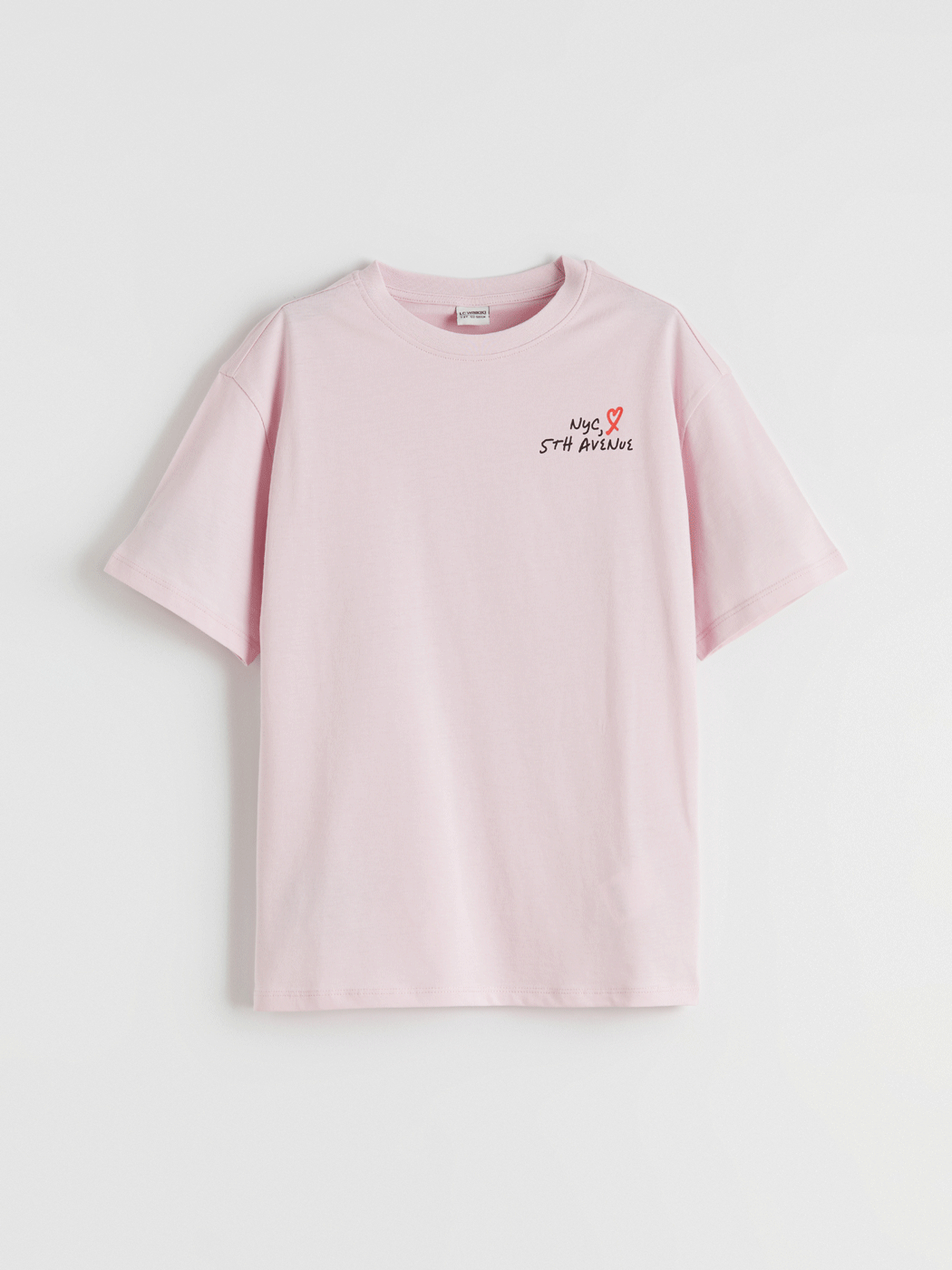 LCW Kids NYC Yazı Baskılı Kız Çocuk Tişört - S66945Z4-ZN8