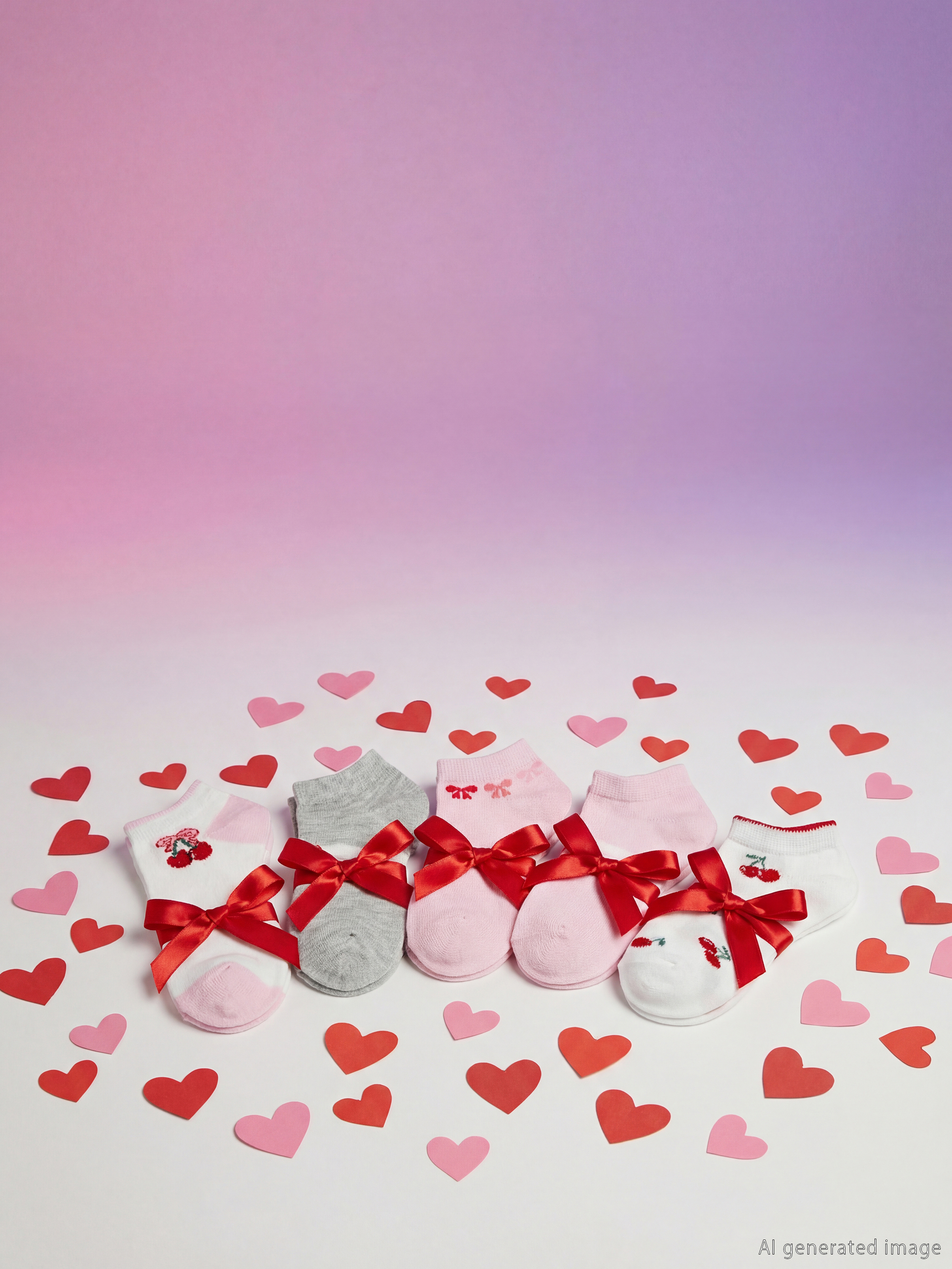 LCW Kids Desenli Kız Çocuk Patik Çorap 5'li