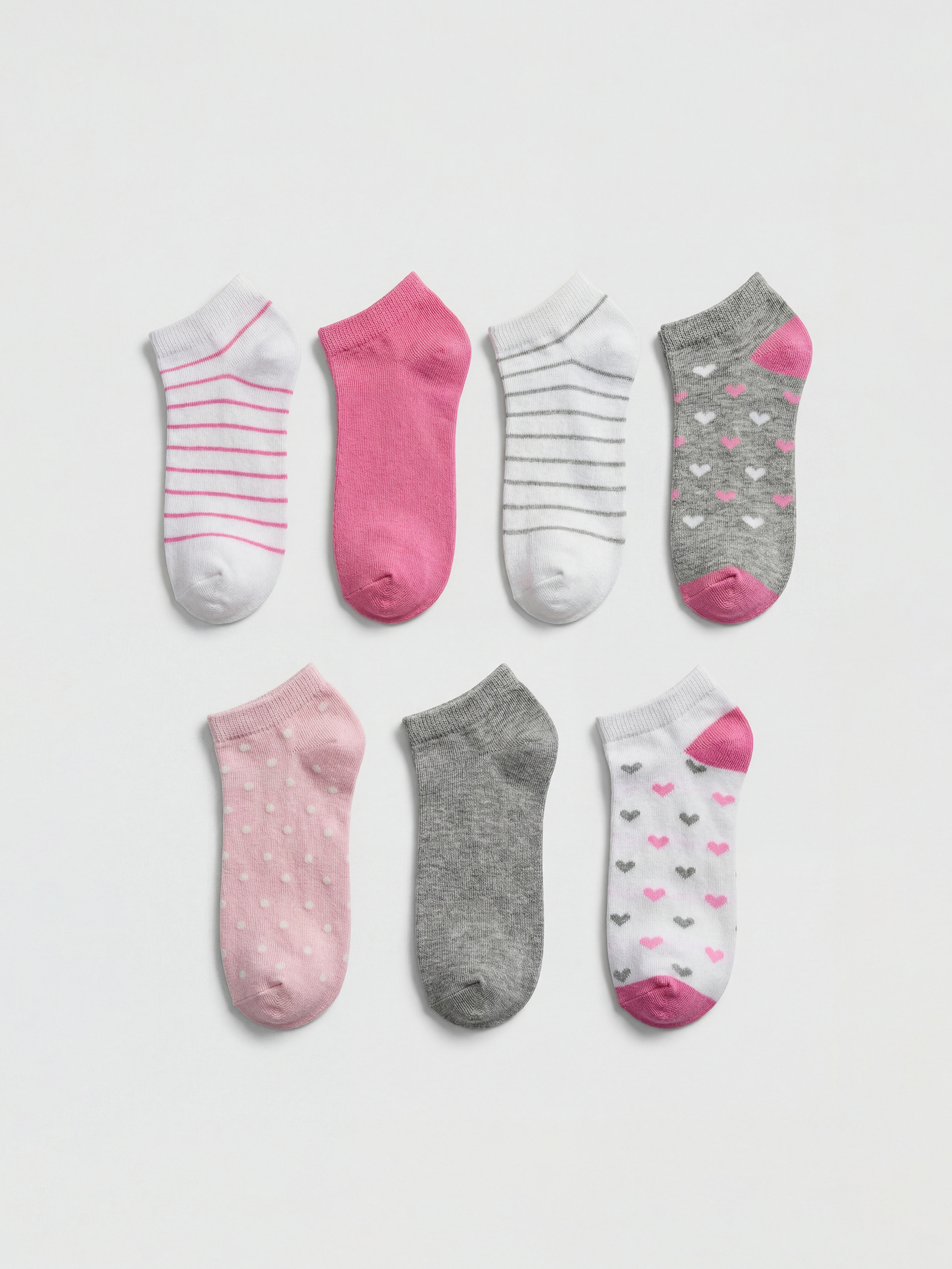 LCW Kids Desenli Kız Çocuk Patik Çorap 7'li - S67021Z4-EEW