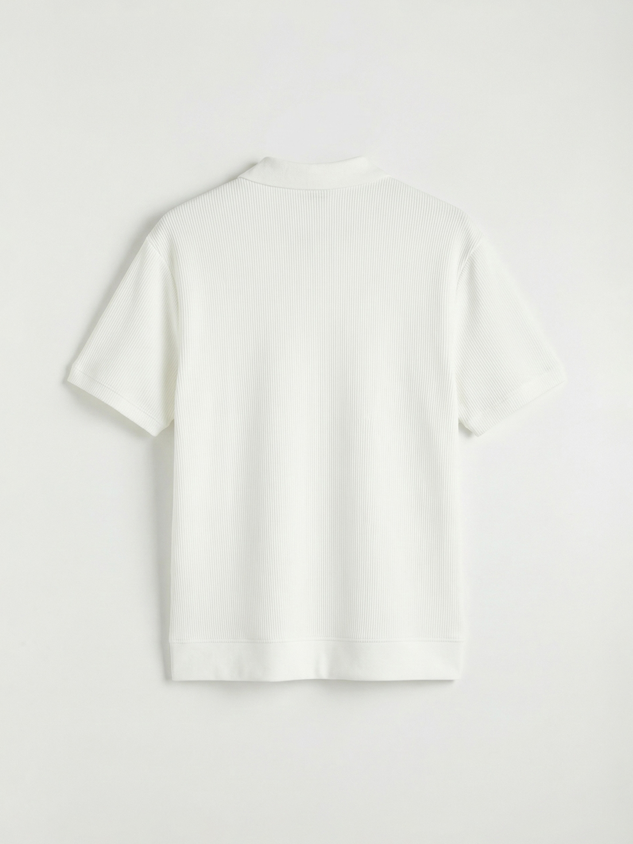 Ekru Polo Yaka Erkek Tişört-1