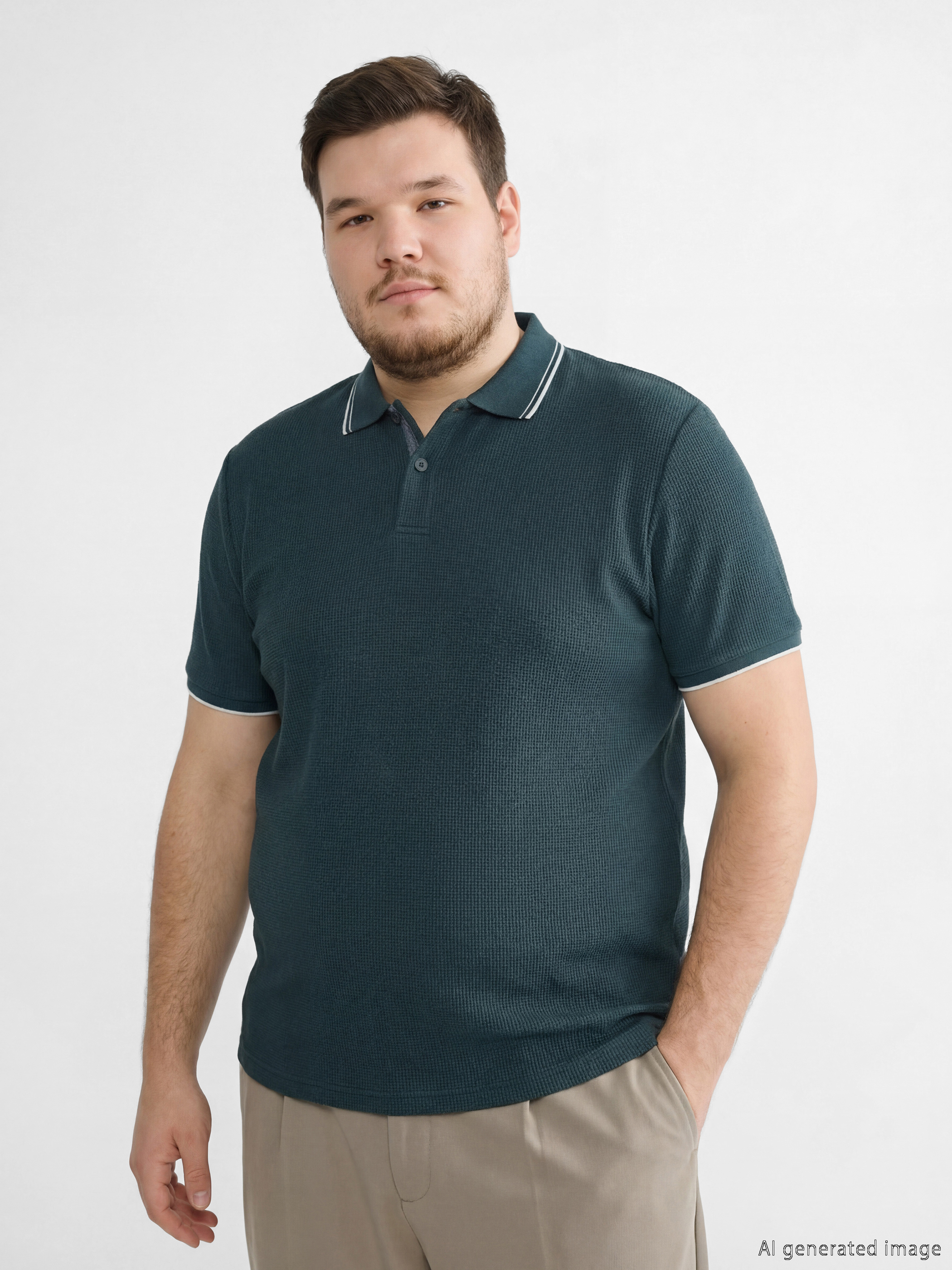 Мужчины Зелёный Футболка-1