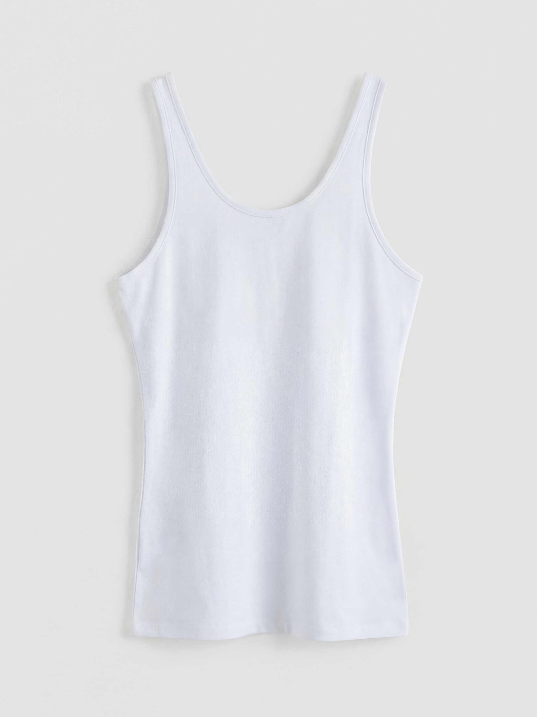 Beyaz U Yaka Askılı Kadın Atlet 2'li-2