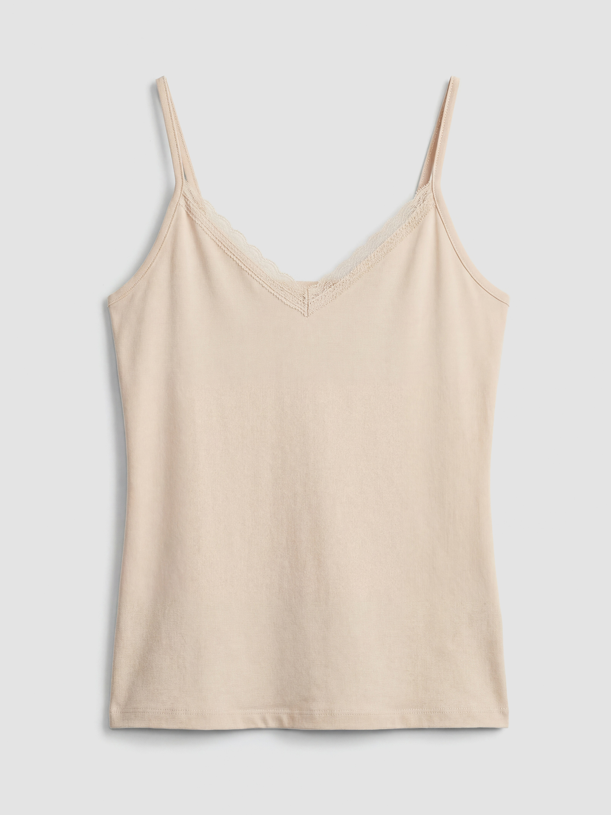 Pembe V Yaka Dantel Detaylı Askılı Kadın Atlet-4