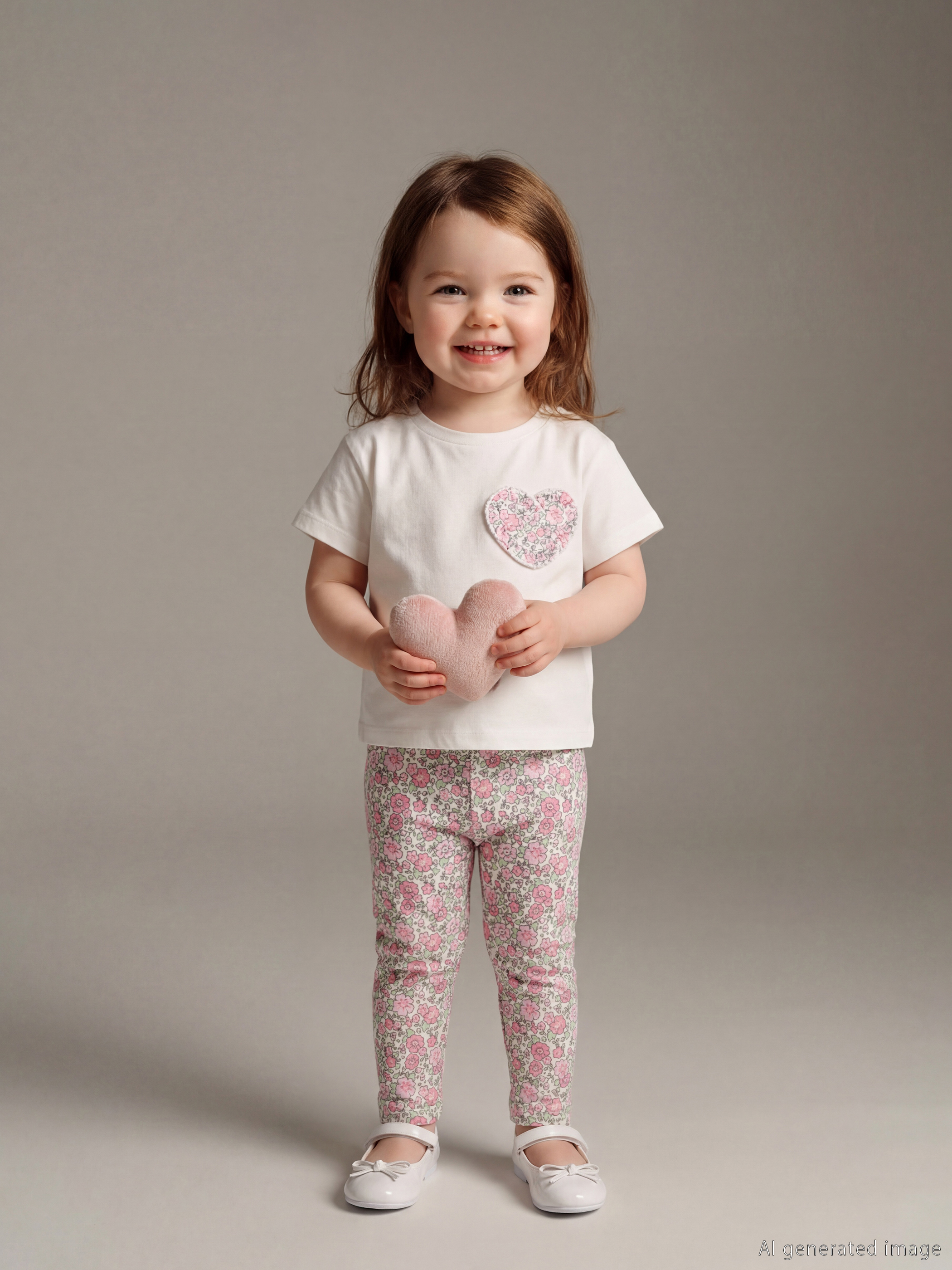 LCW baby Bisiklet Yaka Kız Bebek Tişört ve Tayt - S67314Z1-FDV