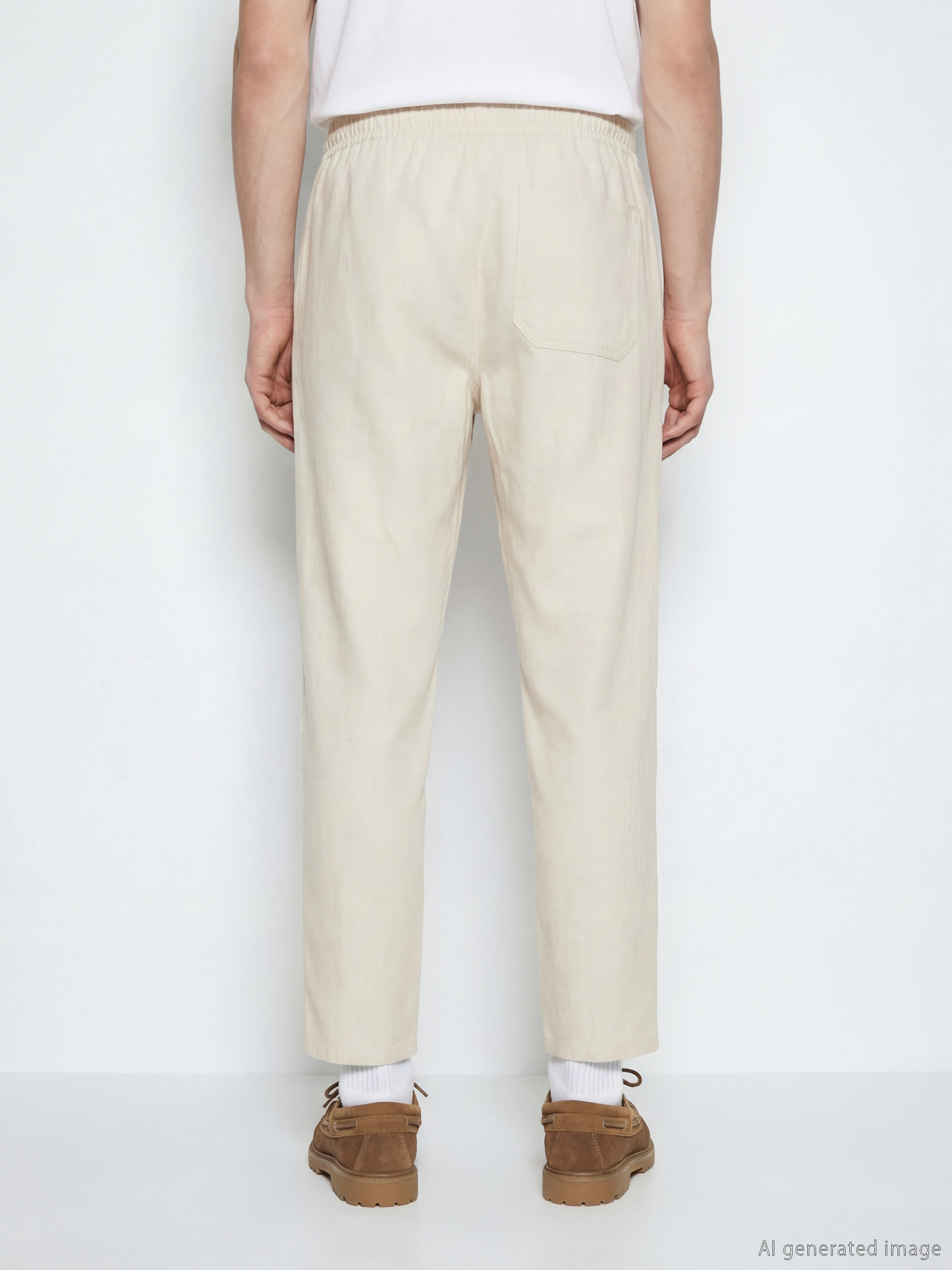Man BEIGE Trousers-3