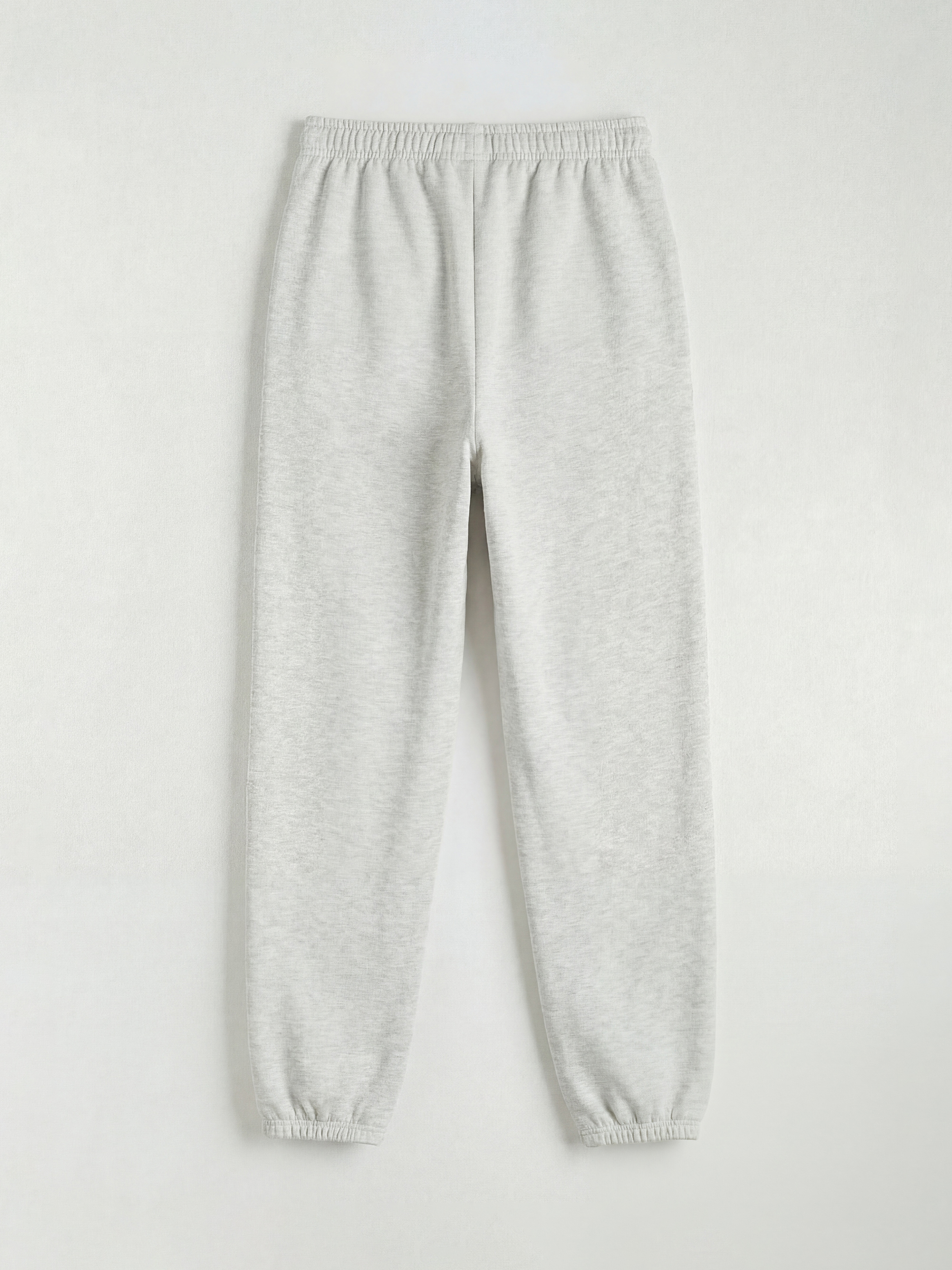 Gri Beli Lastikli Kız Çocuk Jogger Eşofman Altı-1