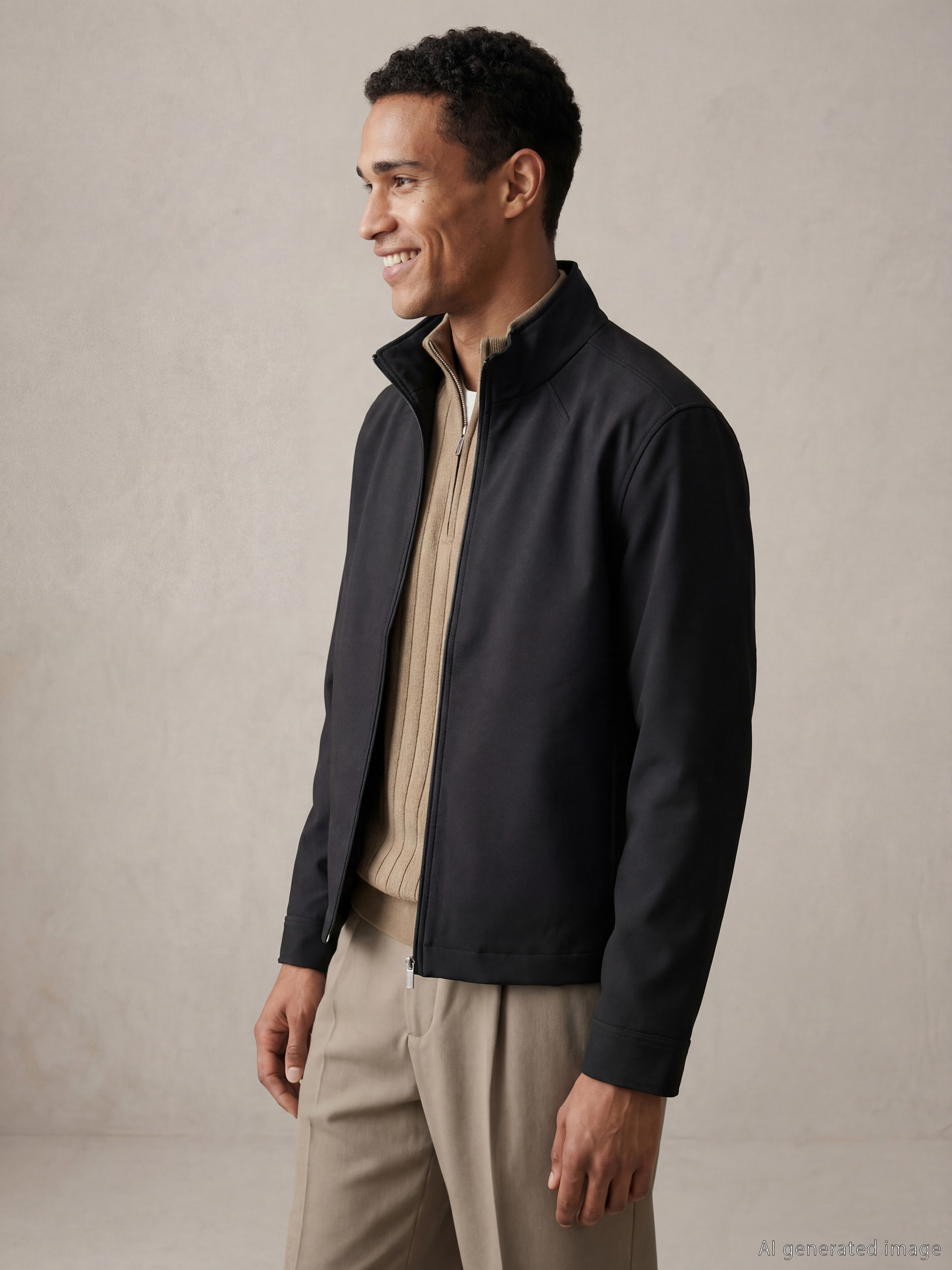 LCW Vision Rahat Kalıp Dik Yaka Erkek Mont - S67894Z8-HRY