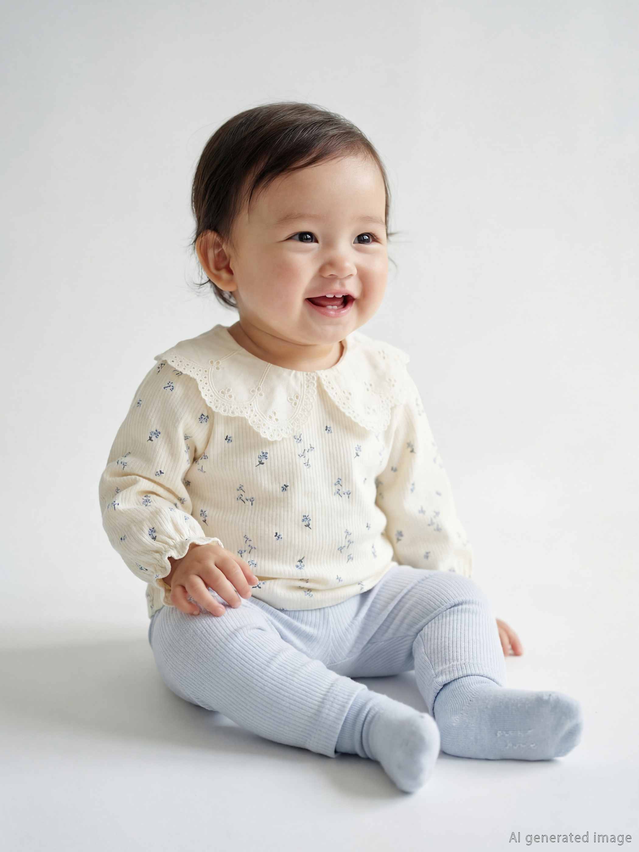 LCW baby Baskılı Kız Bebek Bluz ve Tayt - S67904Z1-LRA