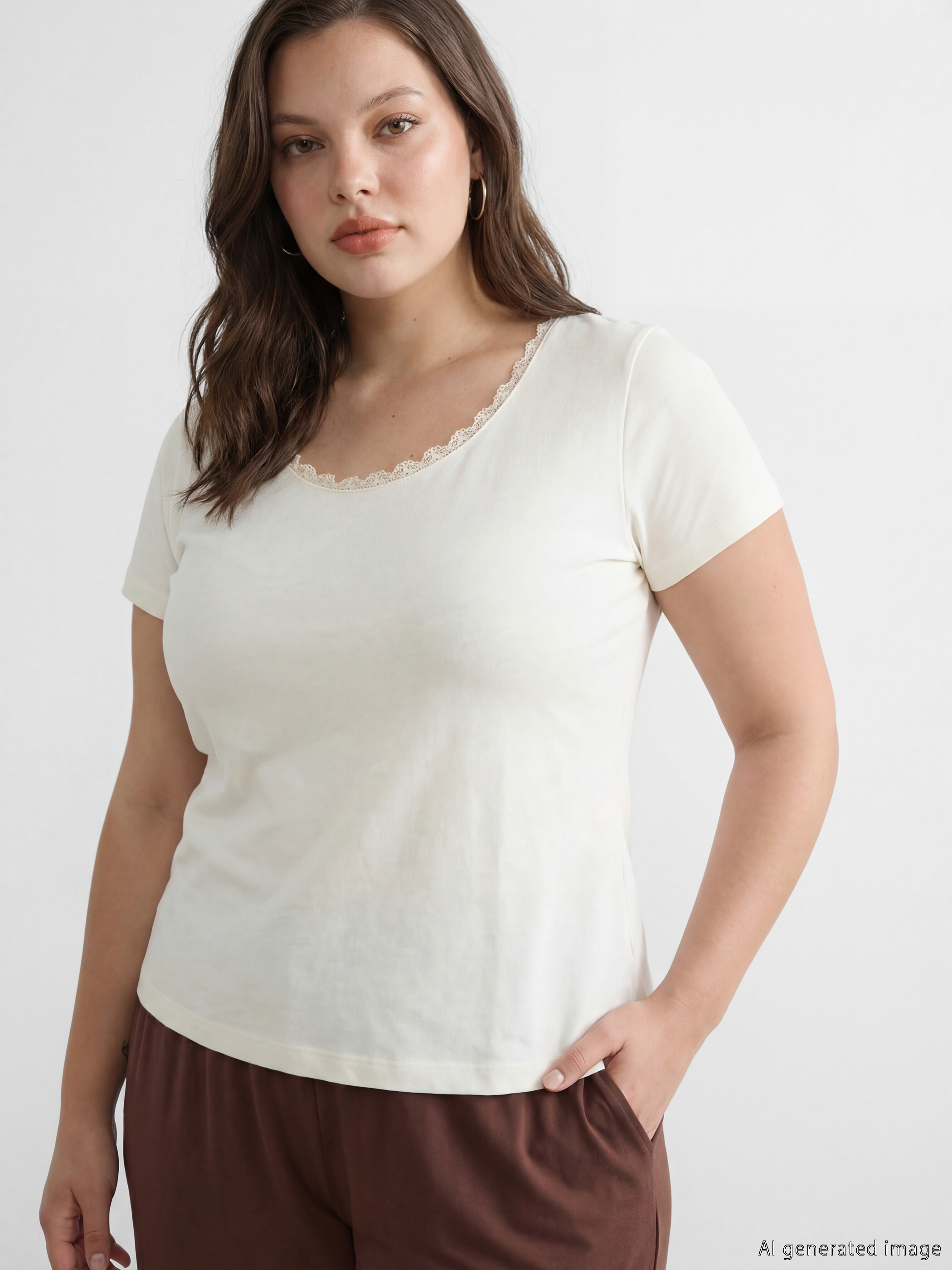 Crew Neck Women's Pyjamas Top-1
