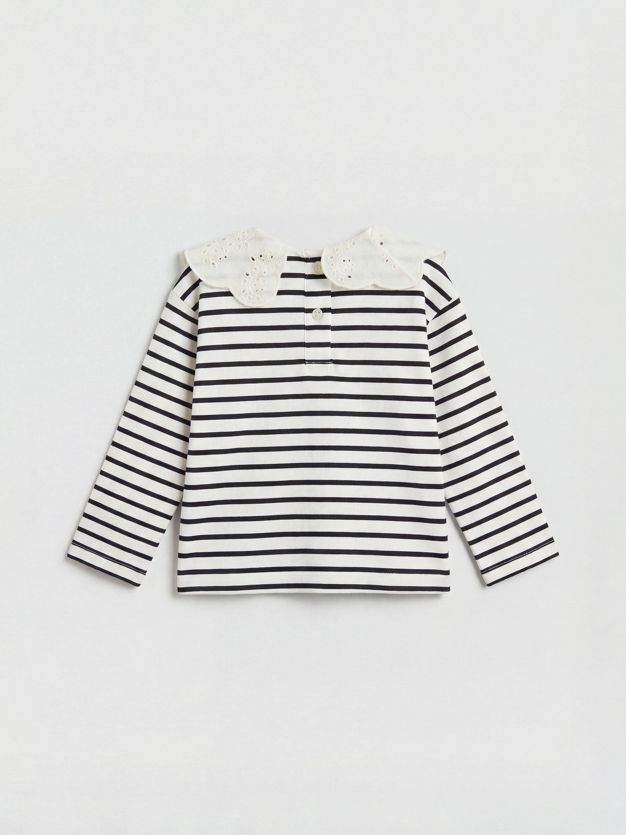 تي شيرت مخطط وبنطلون ليقنز للبنات الرضع-2