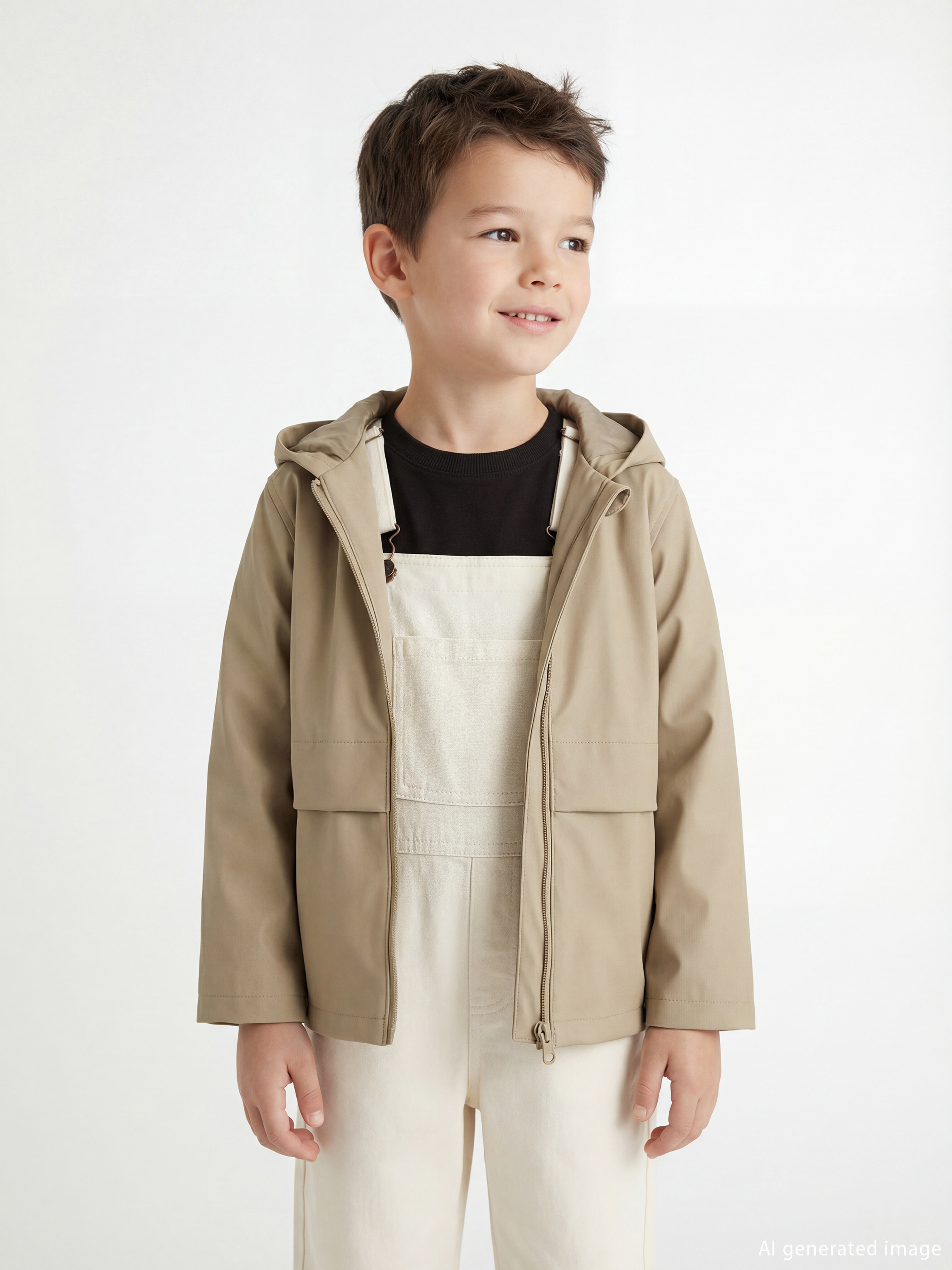 Су өткізбейтін, былғарыға ұқсас куртка ұлдарға арналған-1