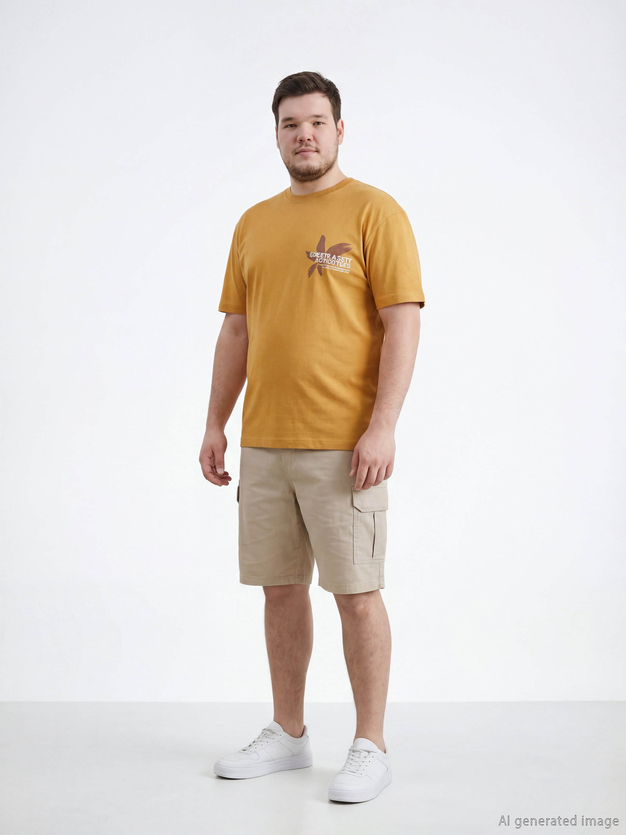 XSIDE Standart Kalıp Erkek Gabardin Kargo Şort - S68213Z8-S5P