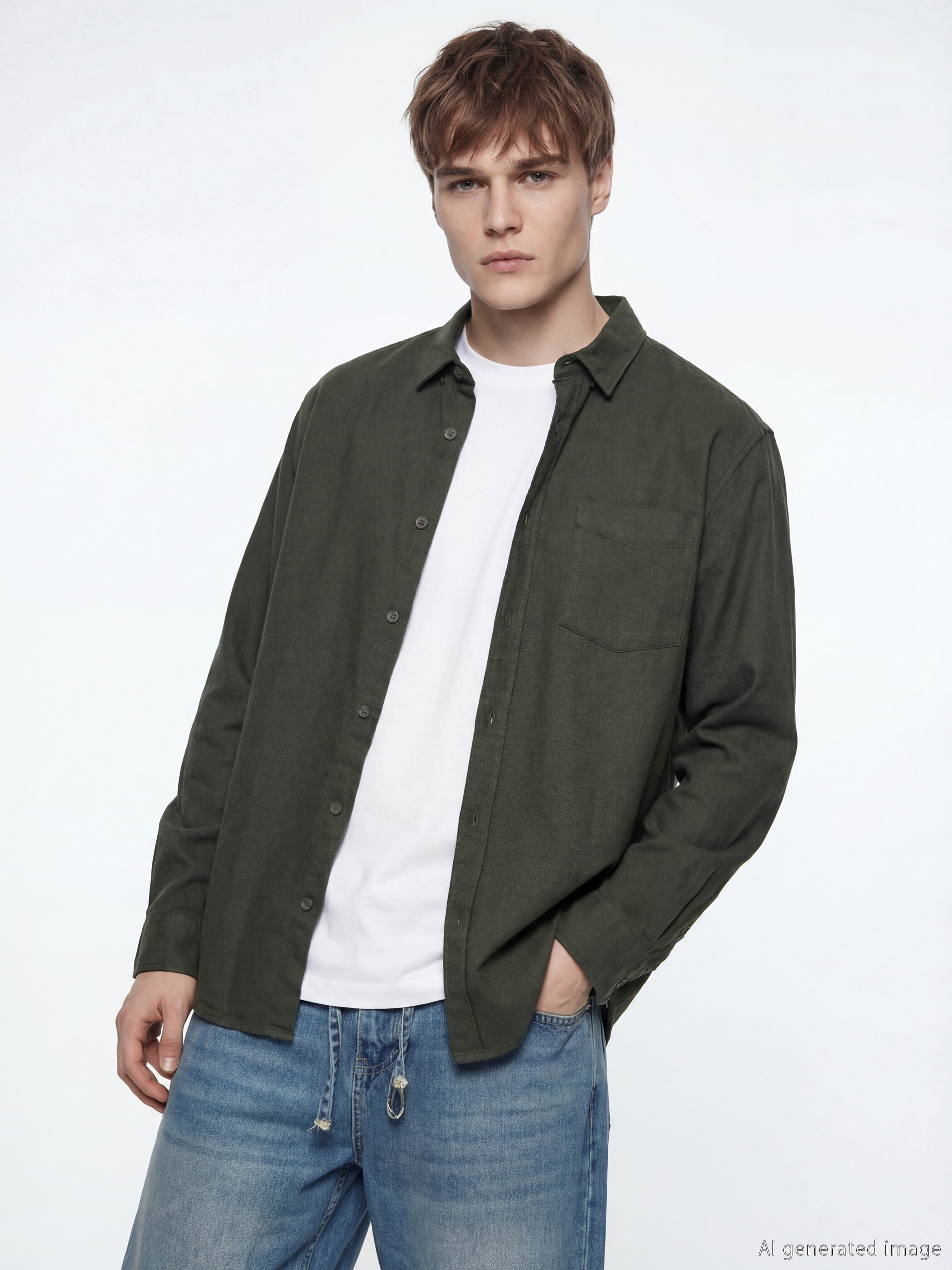 XSIDE Regular Fit Men's Gabardine Shirt - S68281Z8-YMW