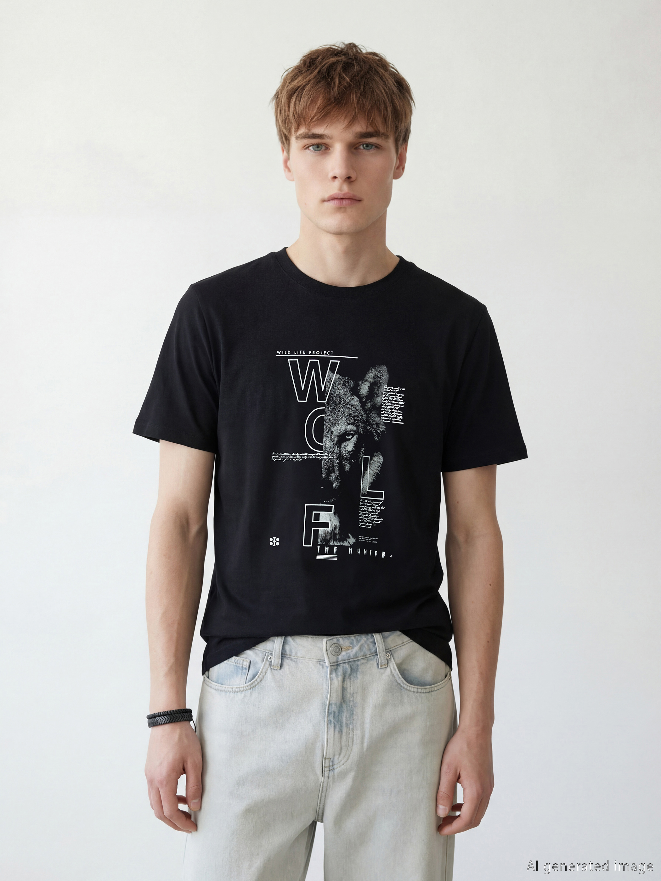 XSIDE Bisiklet Yaka Baskılı Erkek Tişört - S68579Z8-CVL