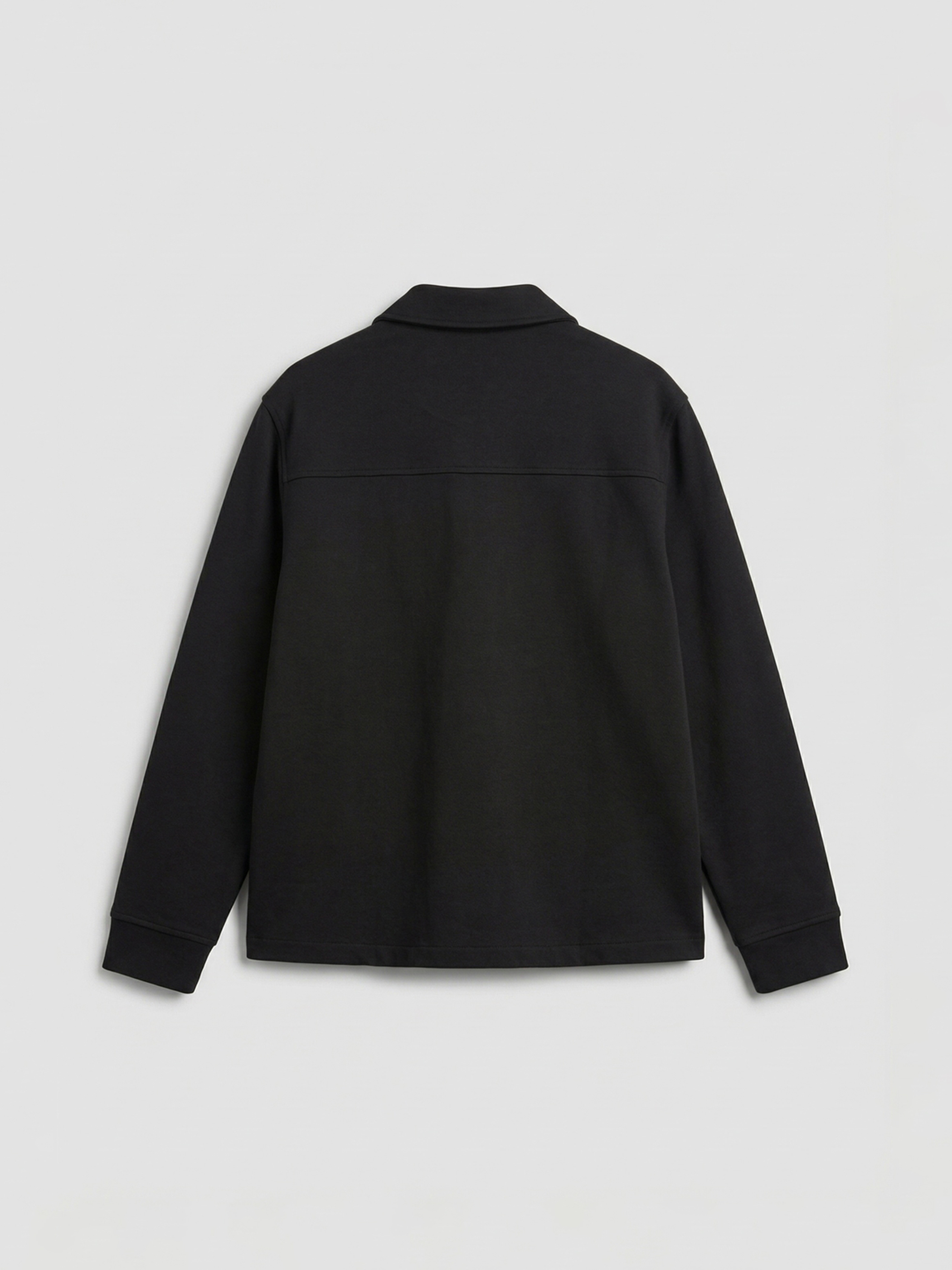 Siyah Rahat Kalıp Erkek Mont-1