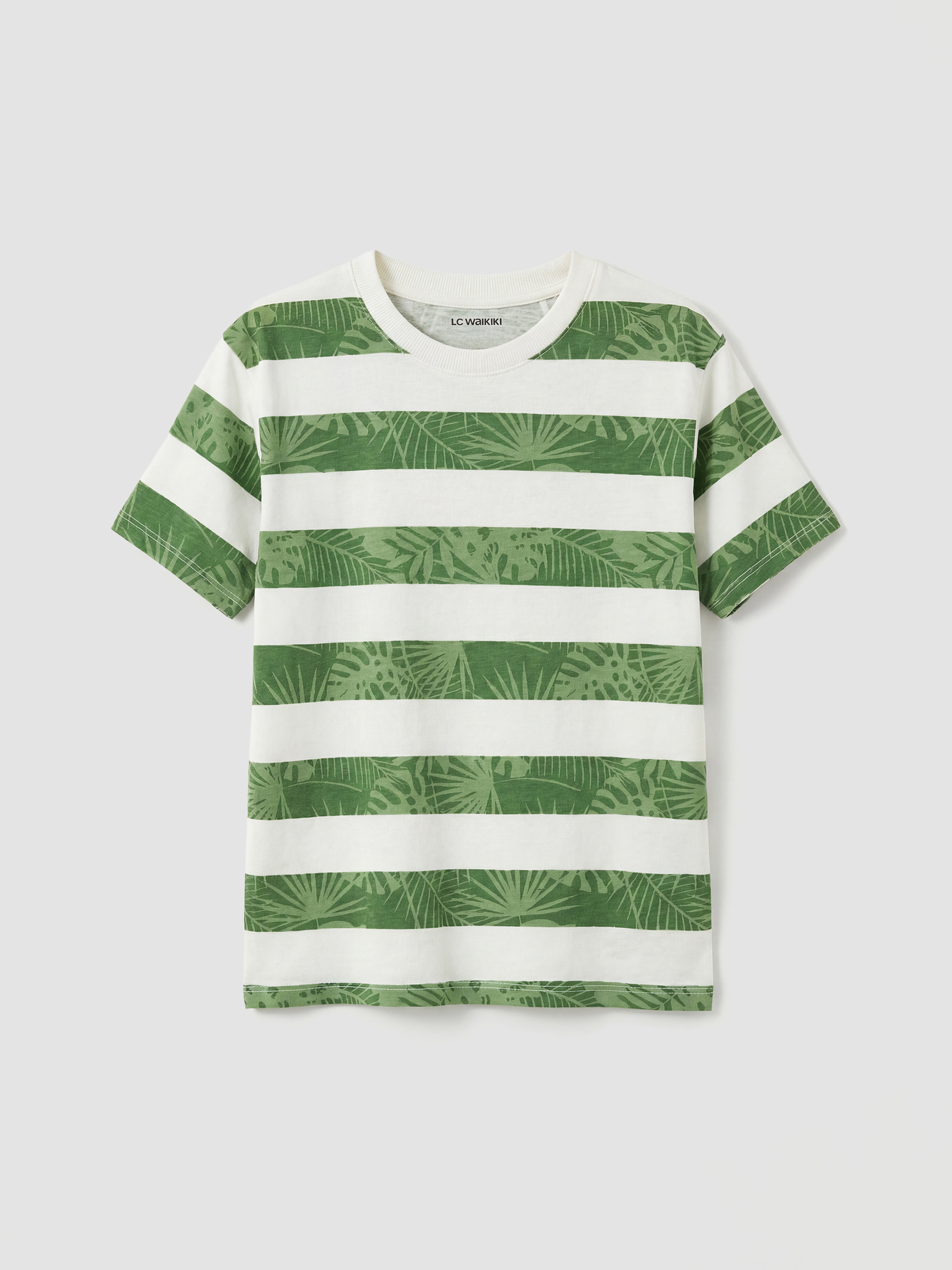 LCW Kids Çizgili Erkek Çocuk Tişört - S69155Z1-LRA