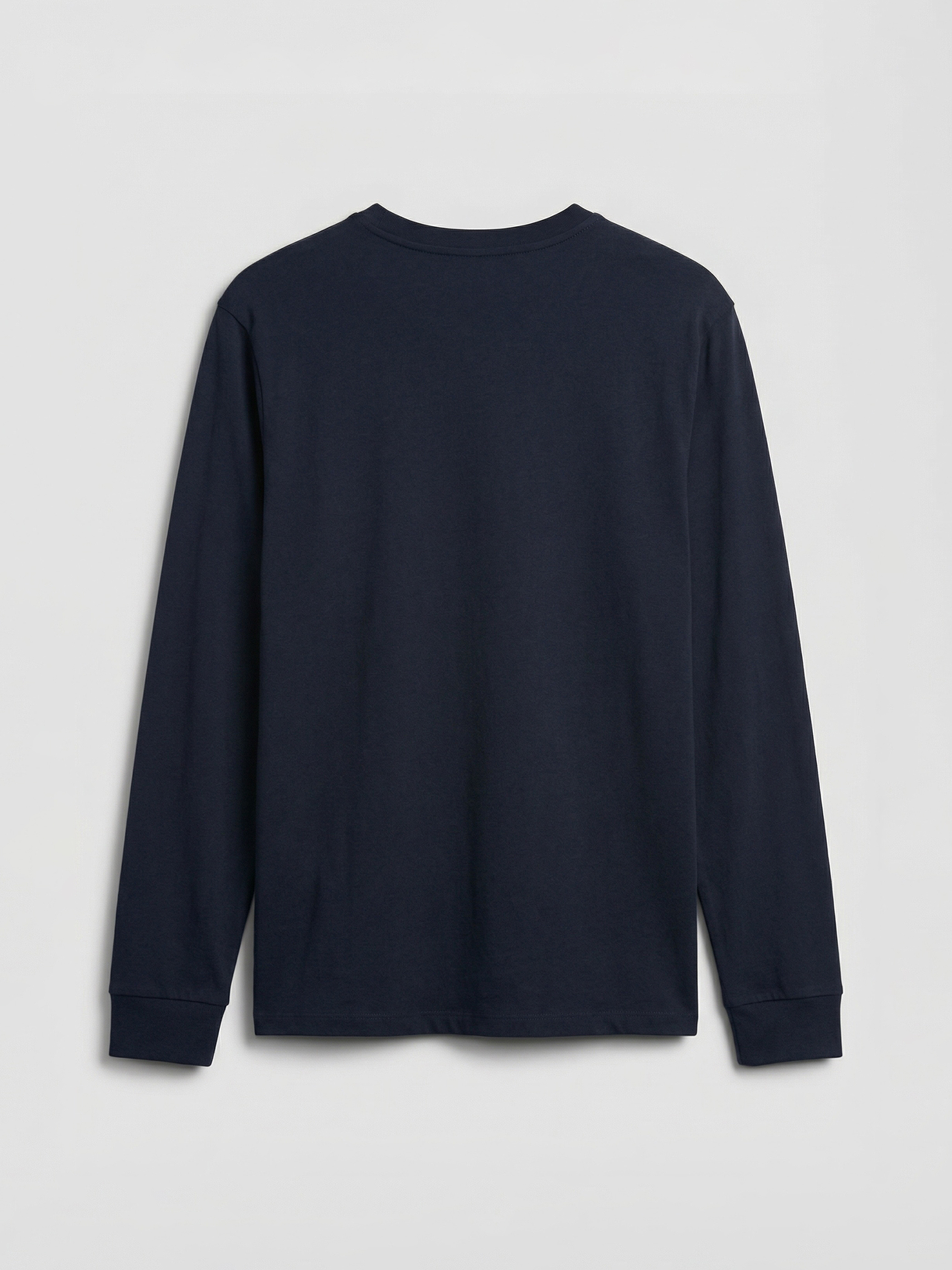 Lacivert Bisiklet Yaka Erkek Sweatshirt-4