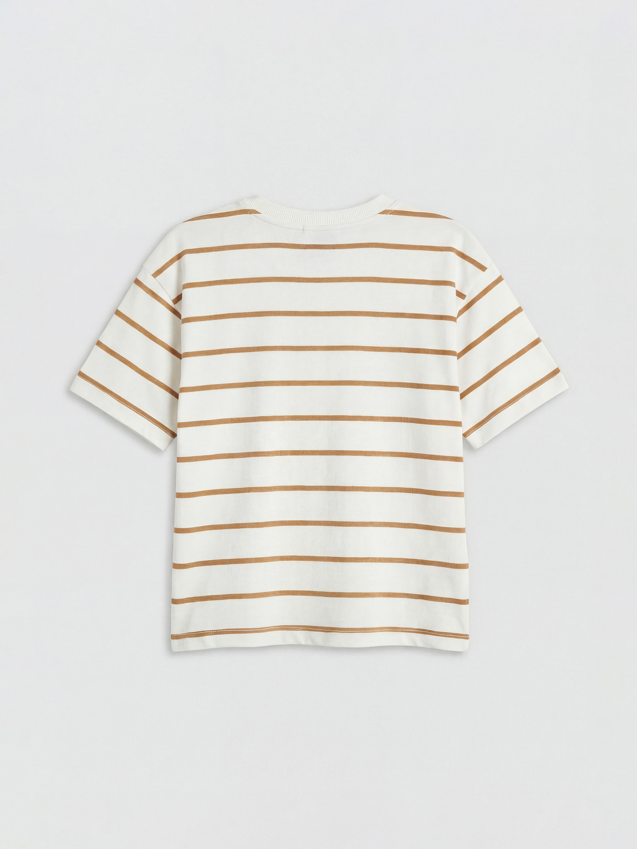 Kahverengi Bisiklet Yaka Baskılı Erkek Çocuk Tişört 2'li-4